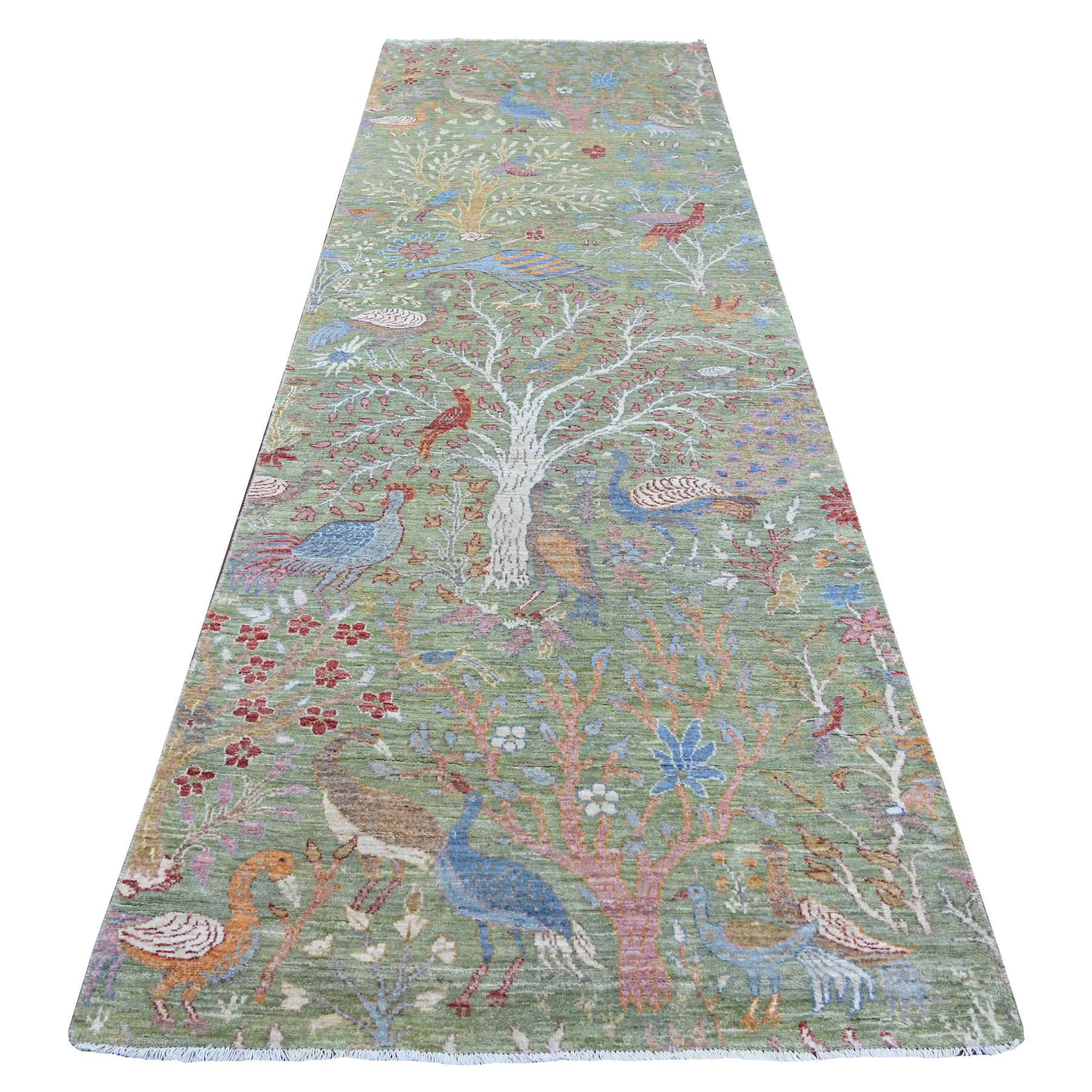 Oushak-And-Peshawar-Hand-Knotted-Rug-106550