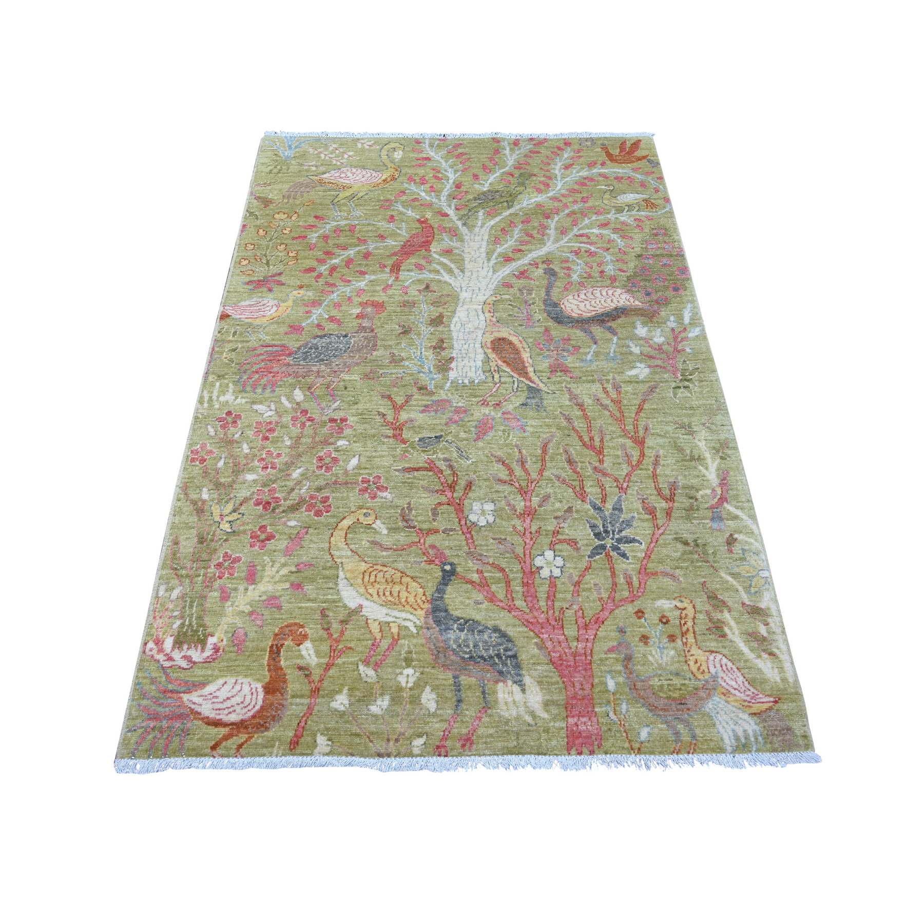 Oushak-And-Peshawar-Hand-Knotted-Rug-106675