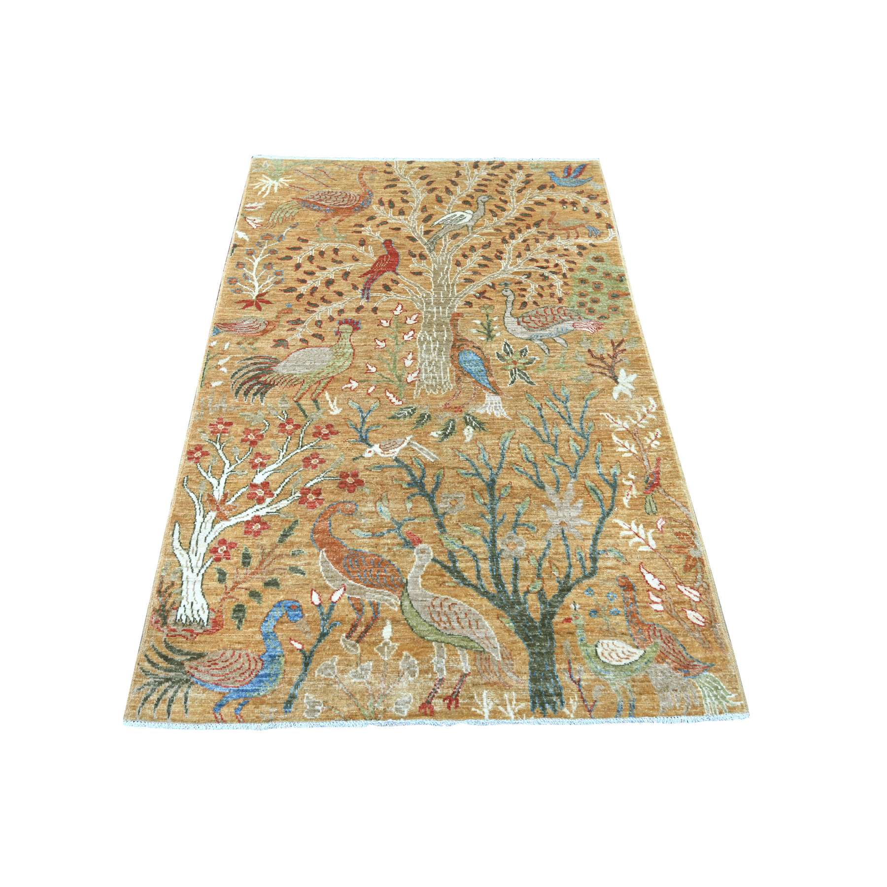 Oushak-And-Peshawar-Hand-Knotted-Rug-106680