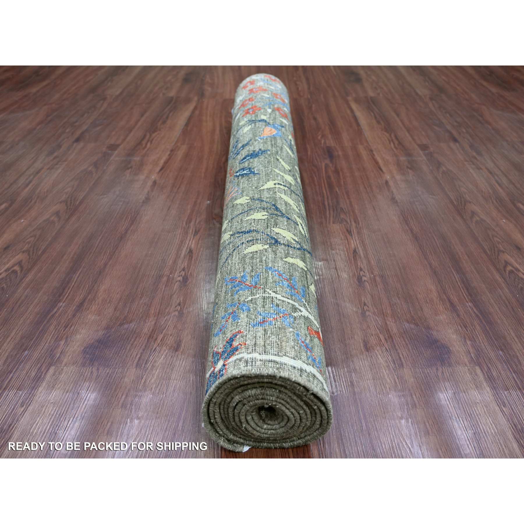 Oushak-And-Peshawar-Hand-Knotted-Rug-106690