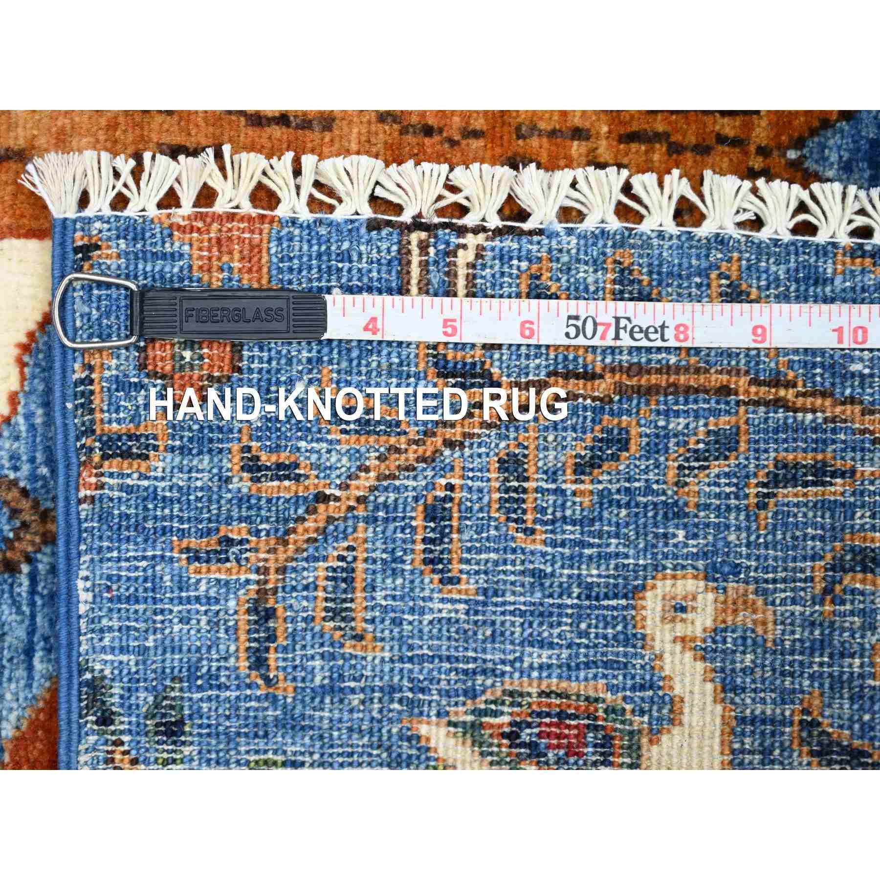 Oushak-And-Peshawar-Hand-Knotted-Rug-106835