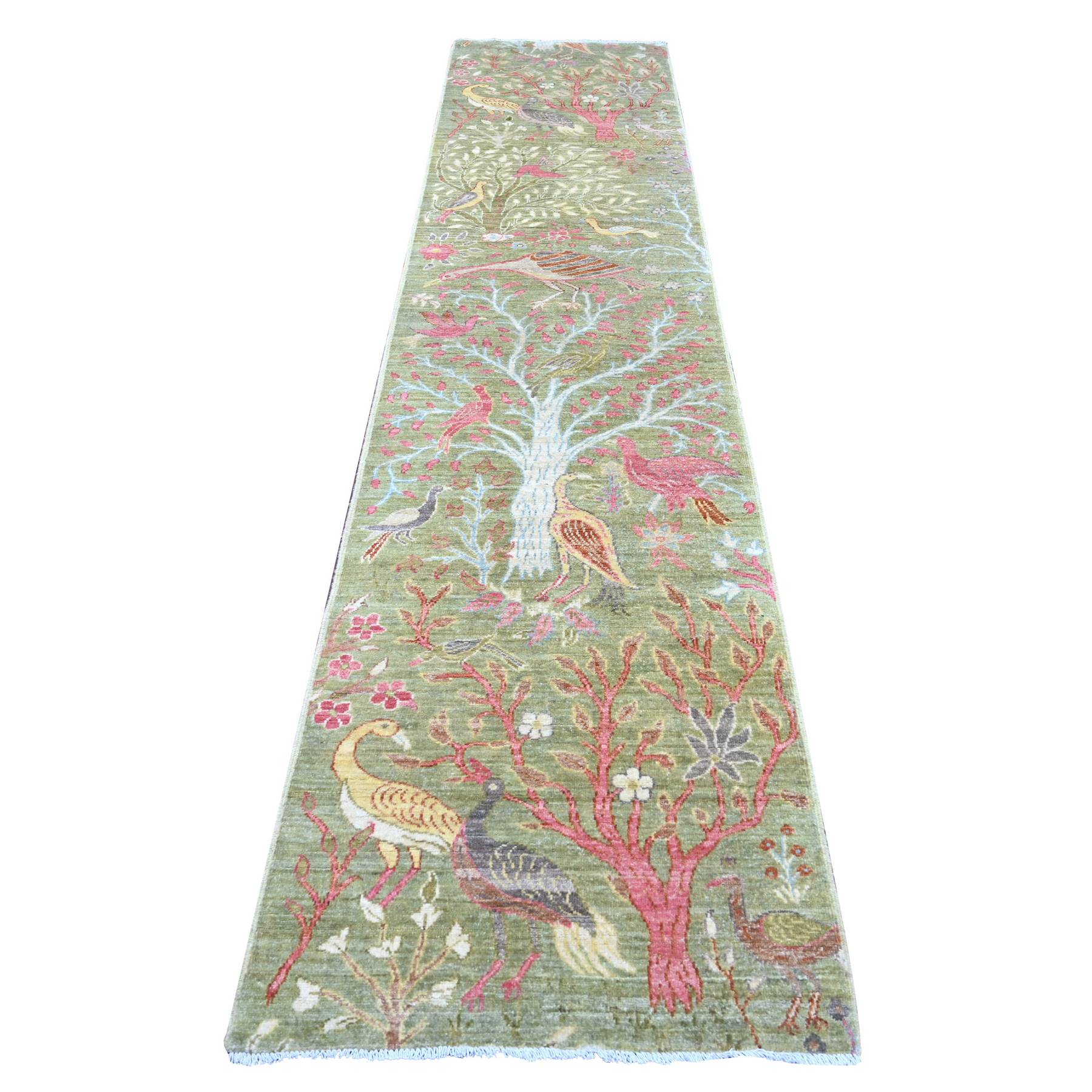 Oushak-And-Peshawar-Hand-Knotted-Rug-106845