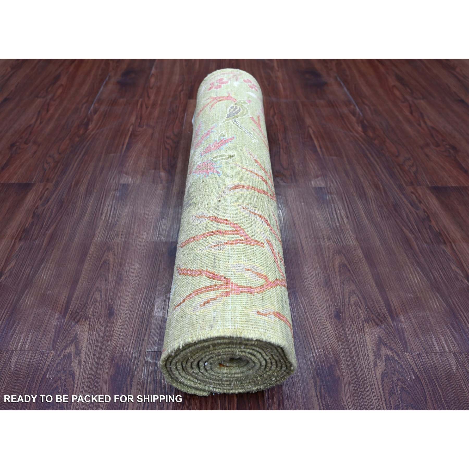 Oushak-And-Peshawar-Hand-Knotted-Rug-106845