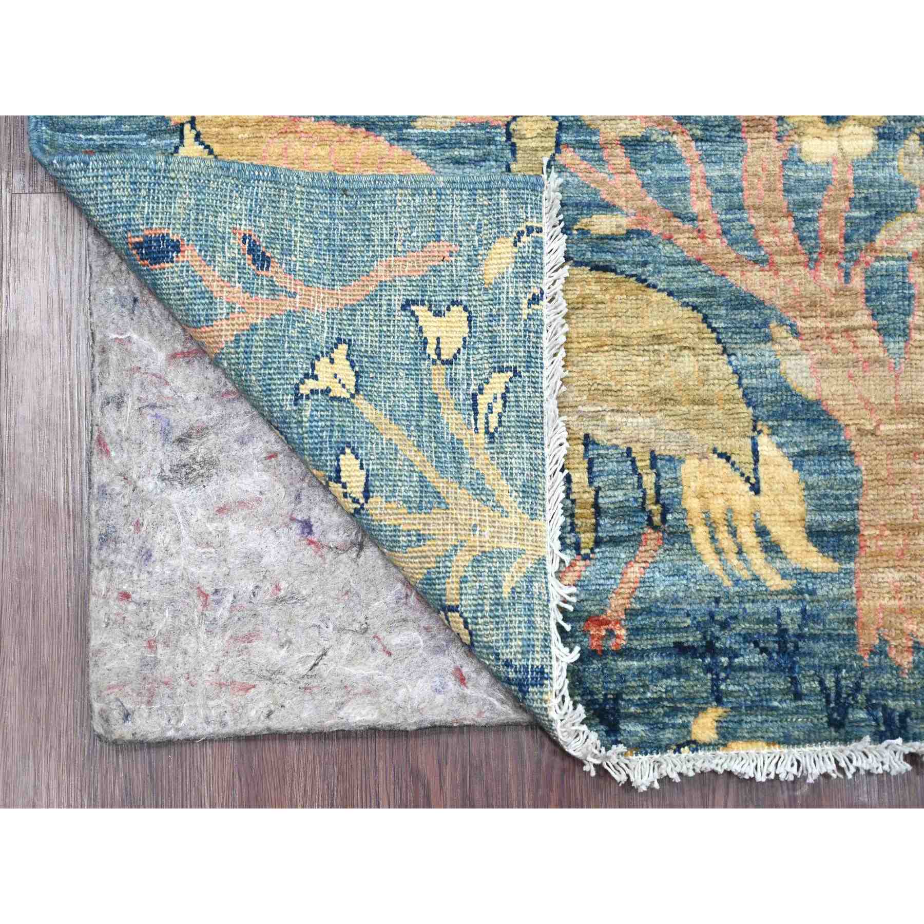 Oushak-And-Peshawar-Hand-Knotted-Rug-106855