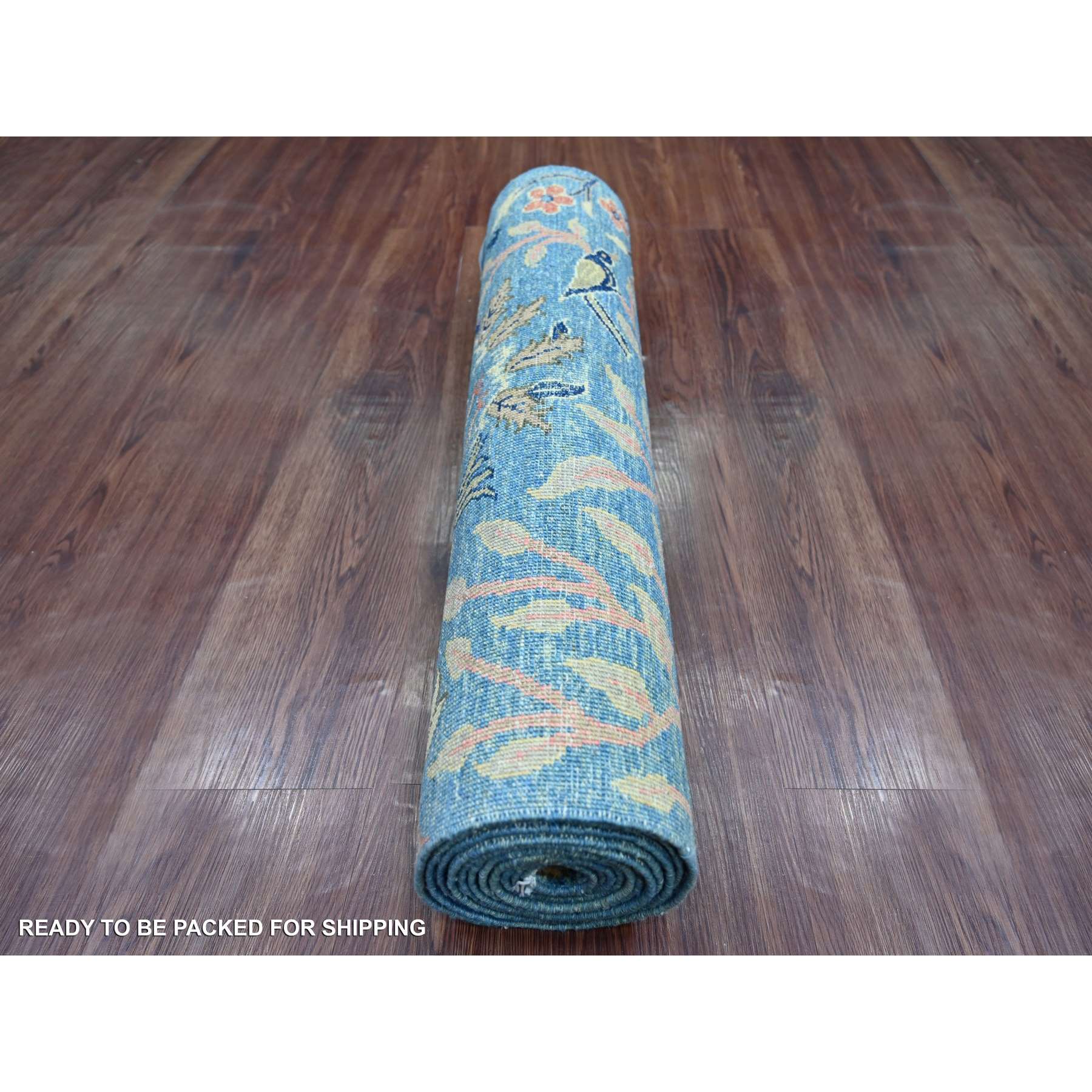 Oushak-And-Peshawar-Hand-Knotted-Rug-106855