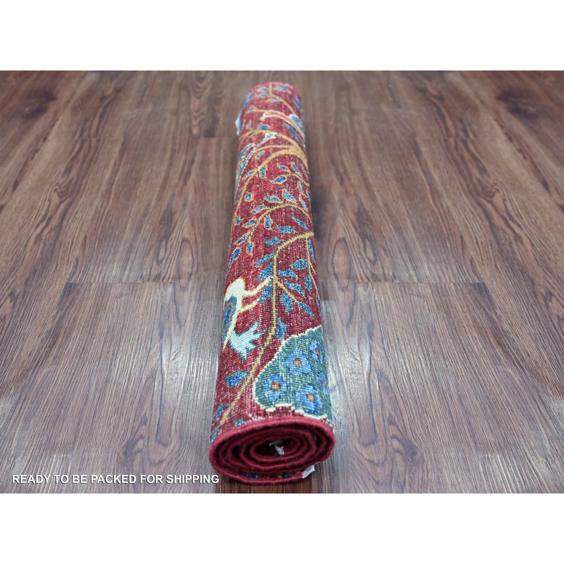 Oushak-And-Peshawar-Hand-Knotted-Rug-106860