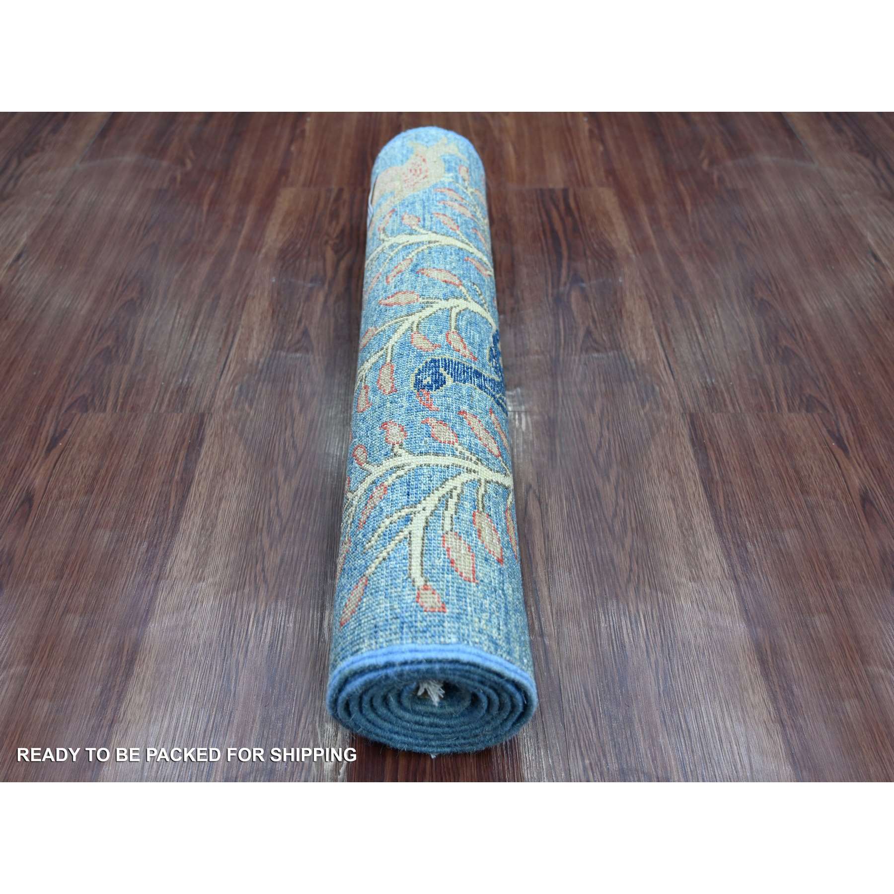 Oushak-And-Peshawar-Hand-Knotted-Rug-106865