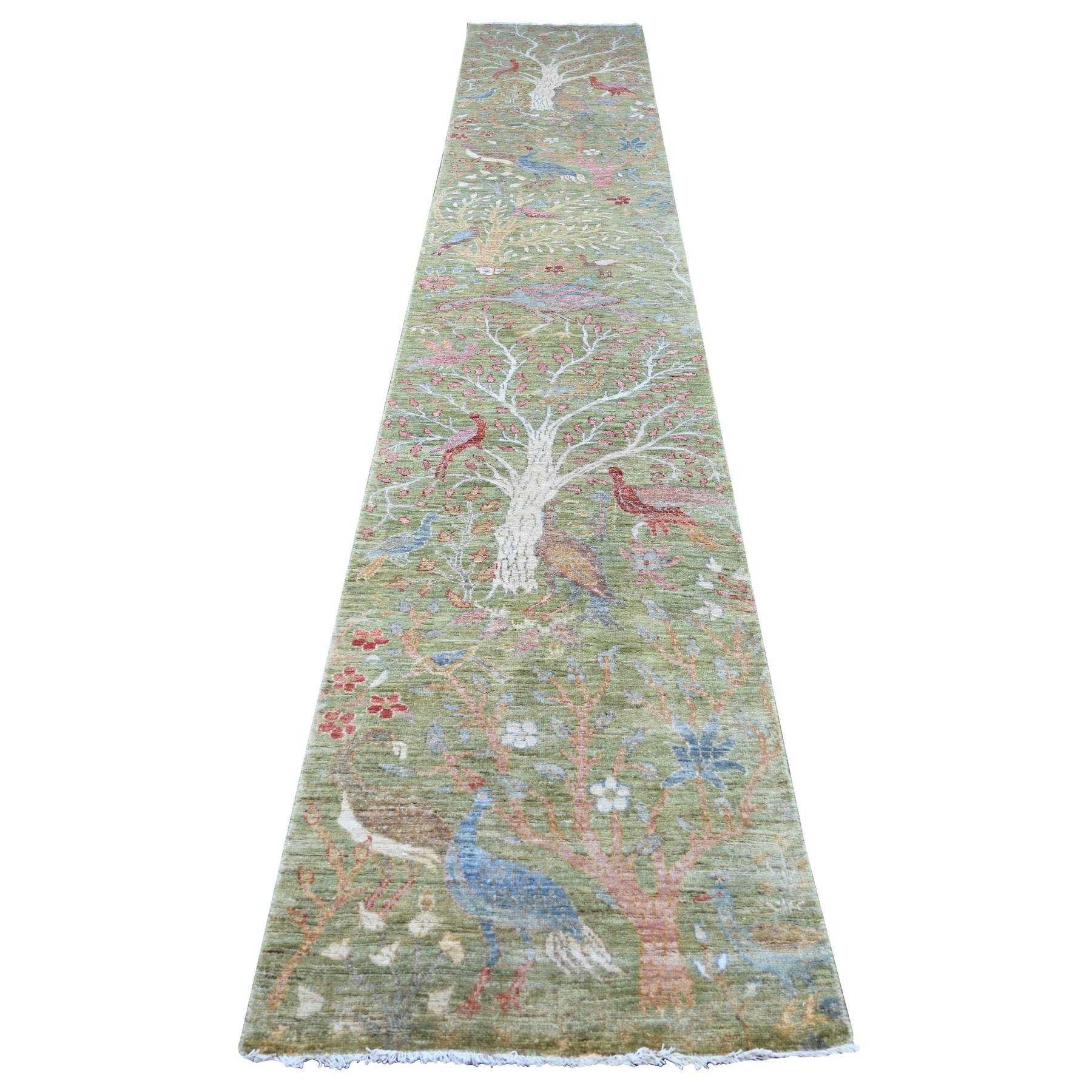 Oushak-And-Peshawar-Hand-Knotted-Rug-106910