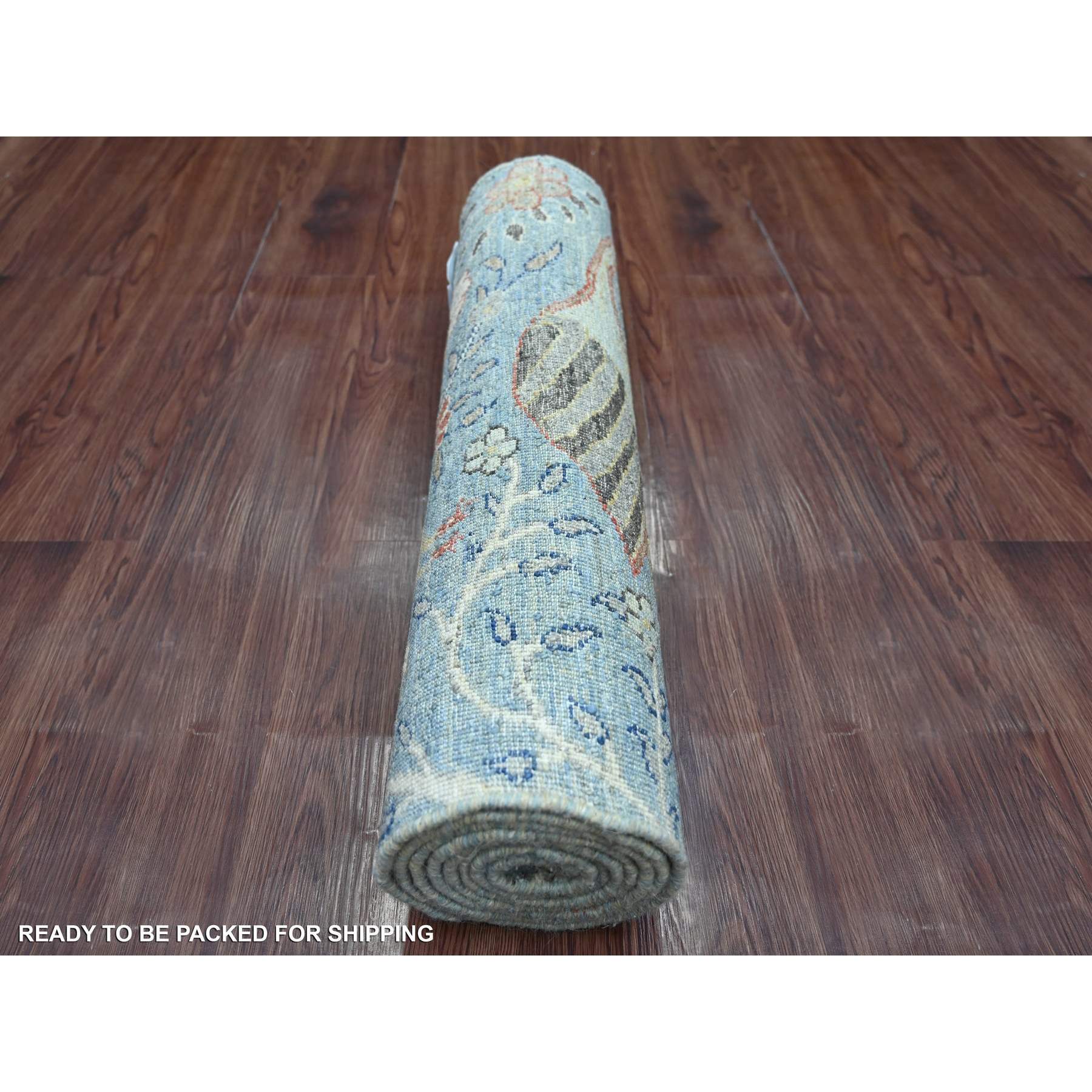Oushak-And-Peshawar-Hand-Knotted-Rug-106925