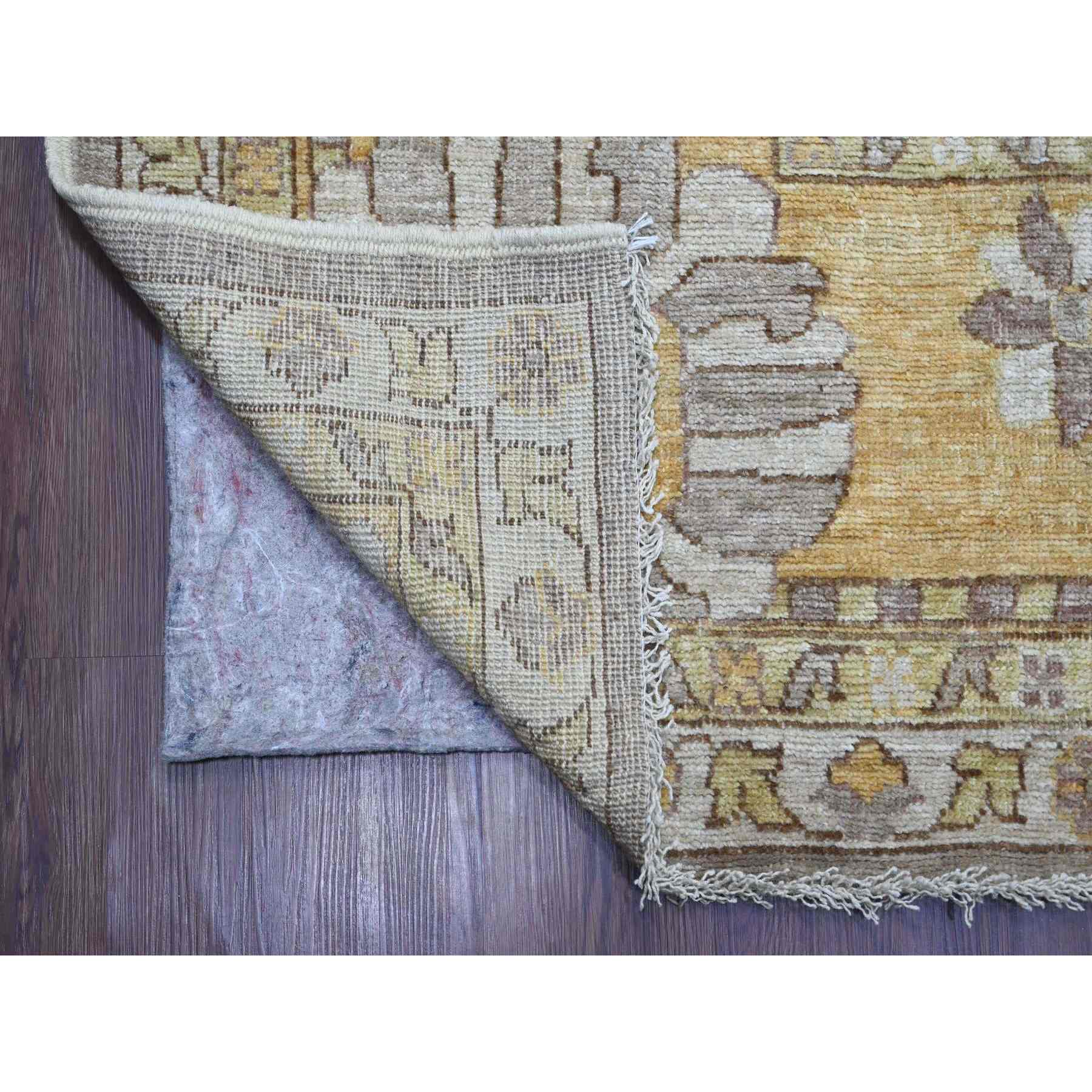 Oushak-And-Peshawar-Hand-Knotted-Rug-106930