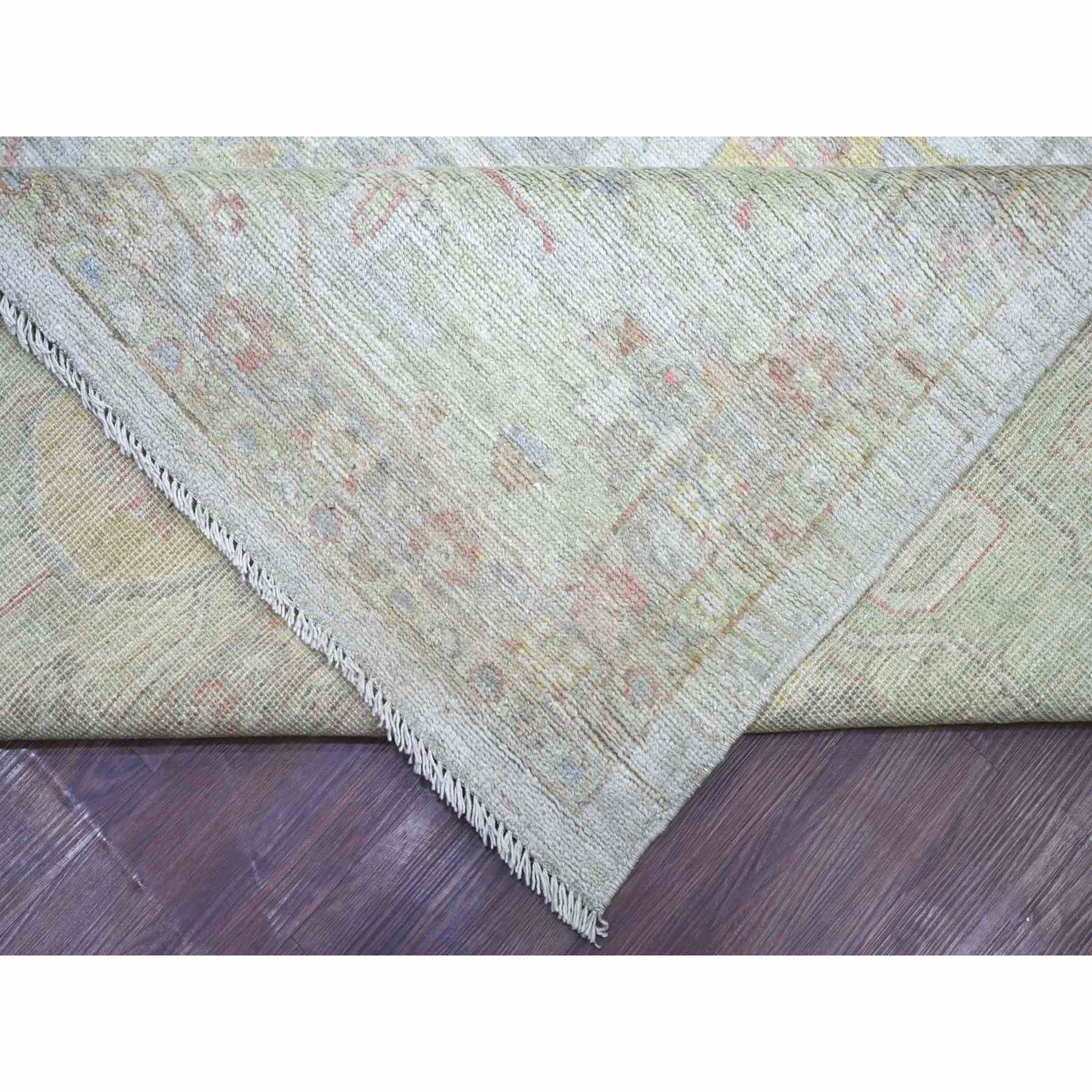 Oushak-And-Peshawar-Hand-Knotted-Rug-106935