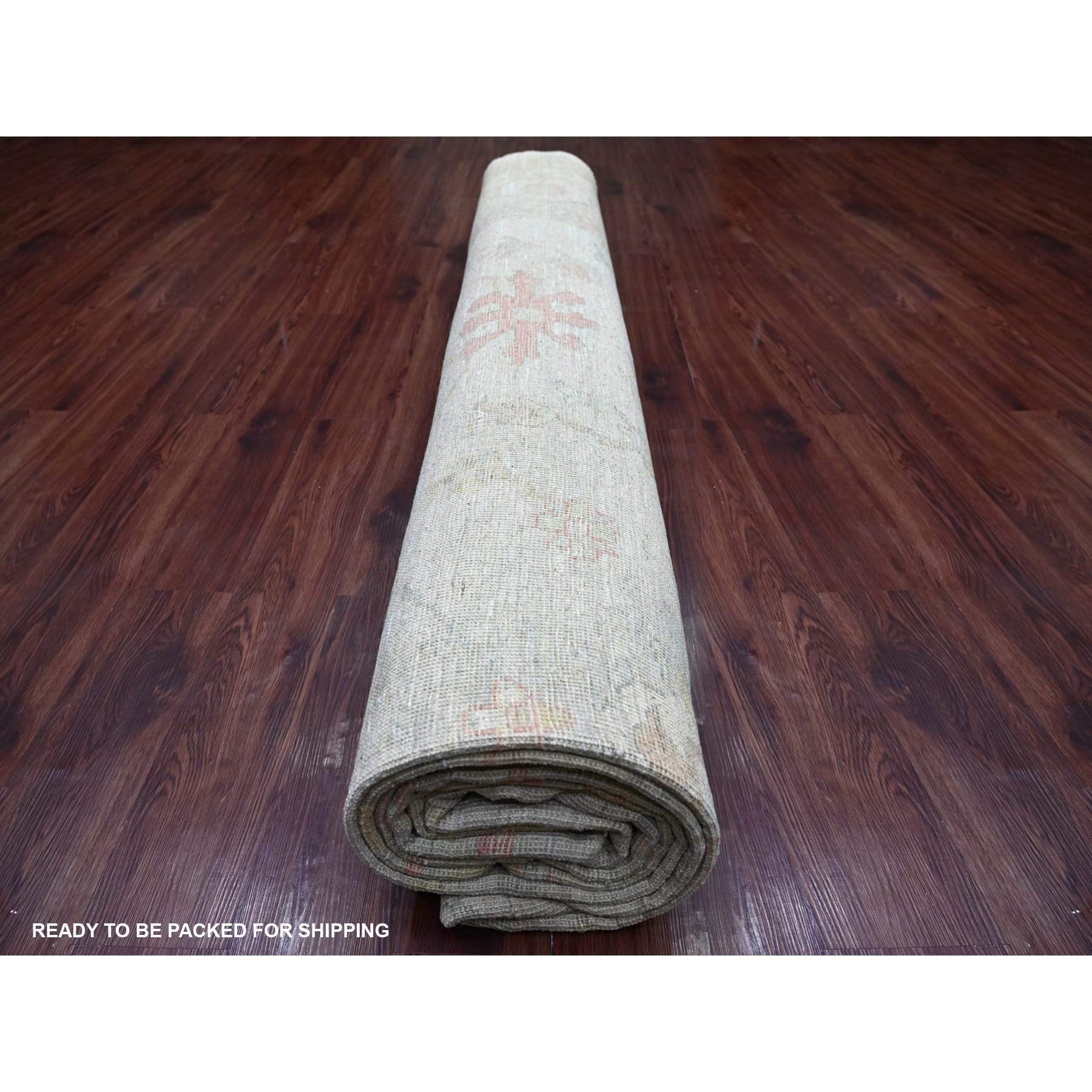 Oushak-And-Peshawar-Hand-Knotted-Rug-106935