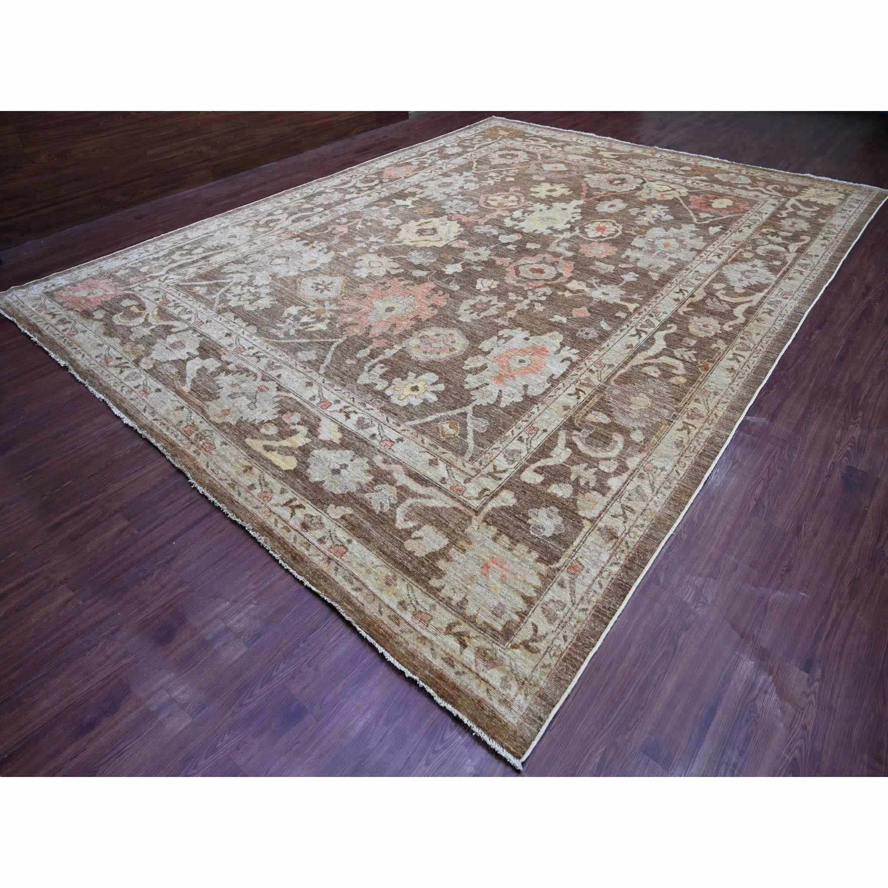Oushak-And-Peshawar-Hand-Knotted-Rug-106940