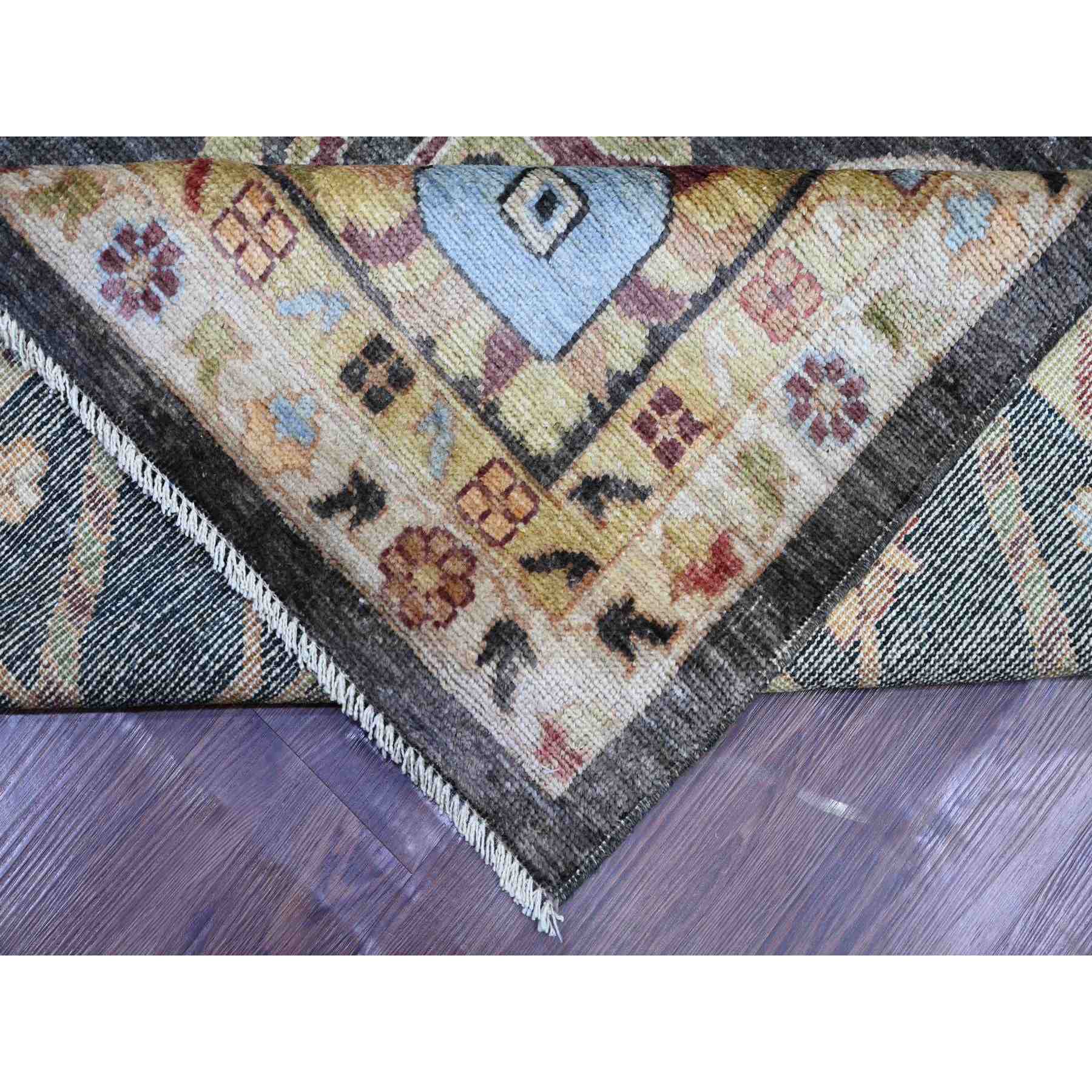 Oushak-And-Peshawar-Hand-Knotted-Rug-106965