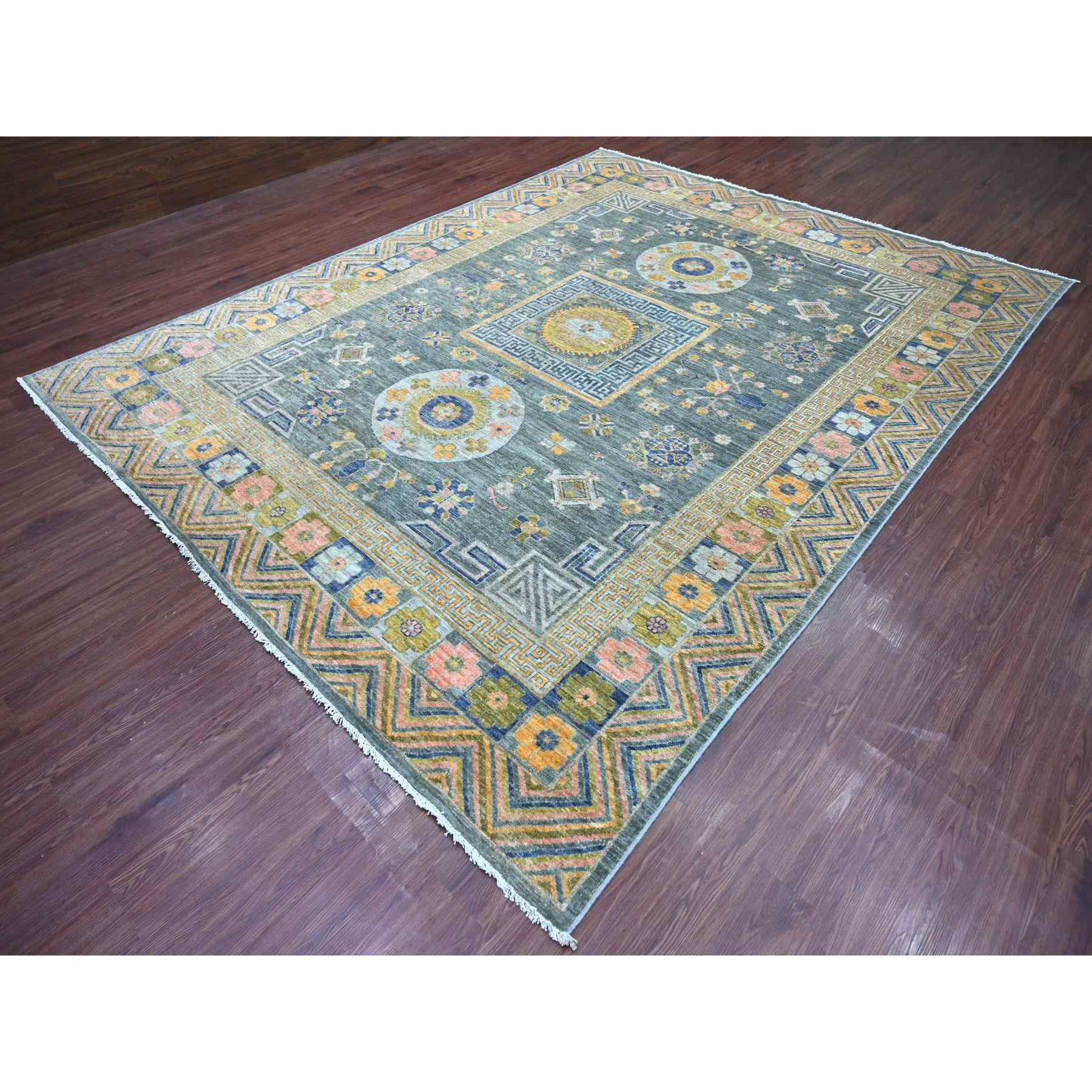 Oushak-And-Peshawar-Hand-Knotted-Rug-106975