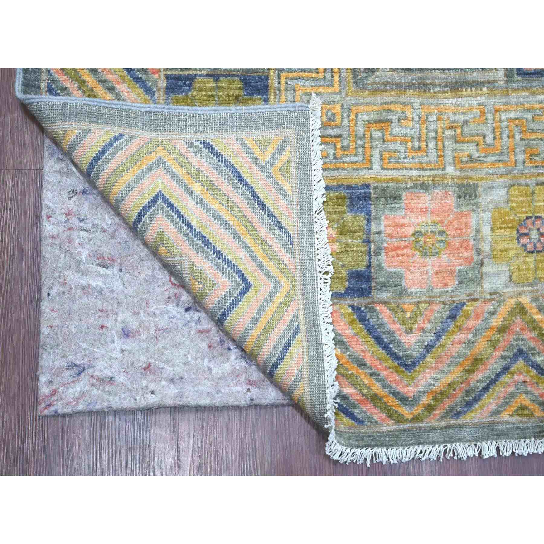 Oushak-And-Peshawar-Hand-Knotted-Rug-106975