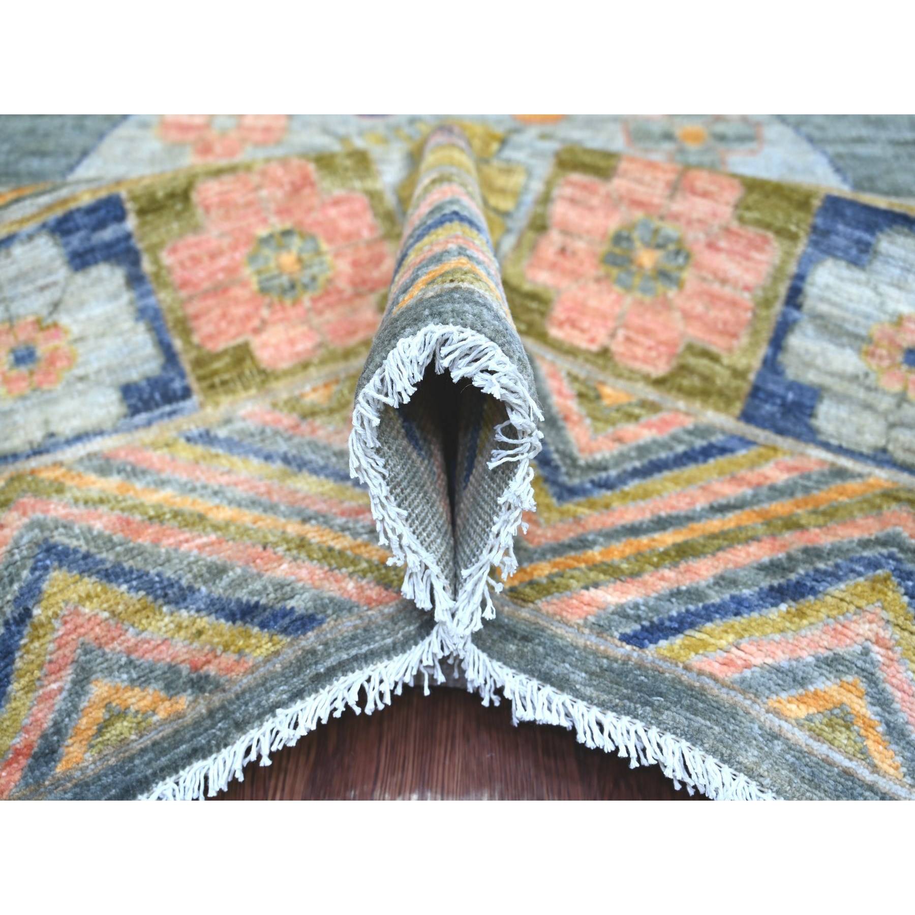 Oushak-And-Peshawar-Hand-Knotted-Rug-106975
