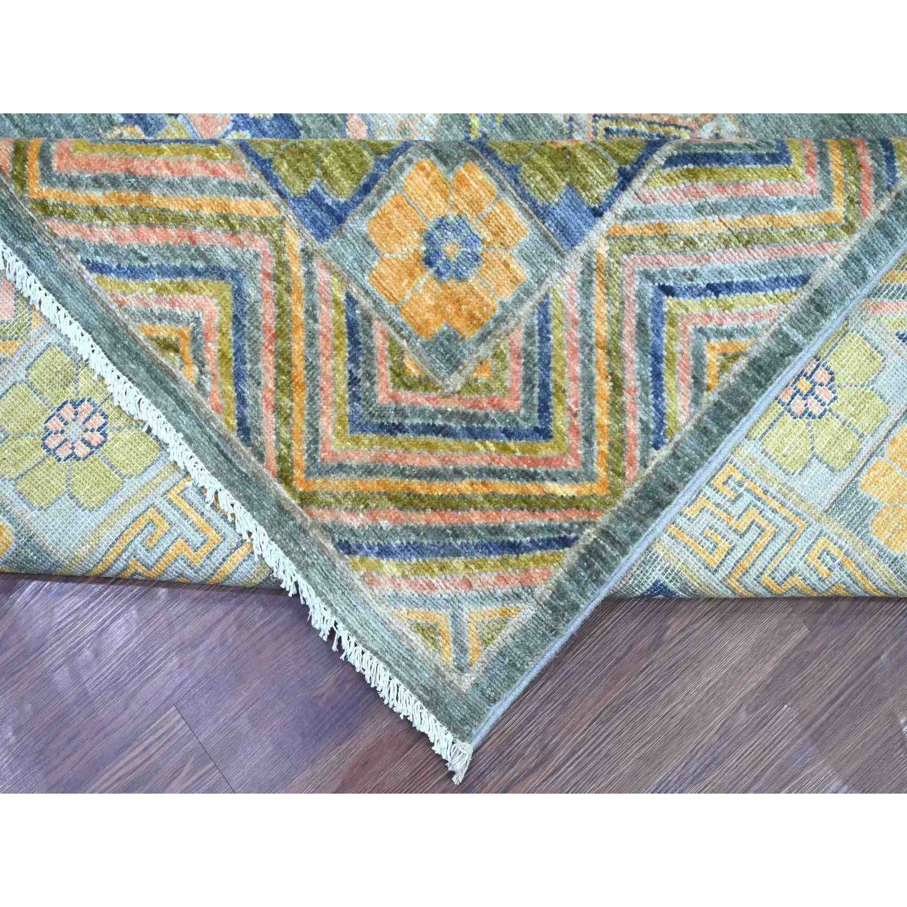 Oushak-And-Peshawar-Hand-Knotted-Rug-106975