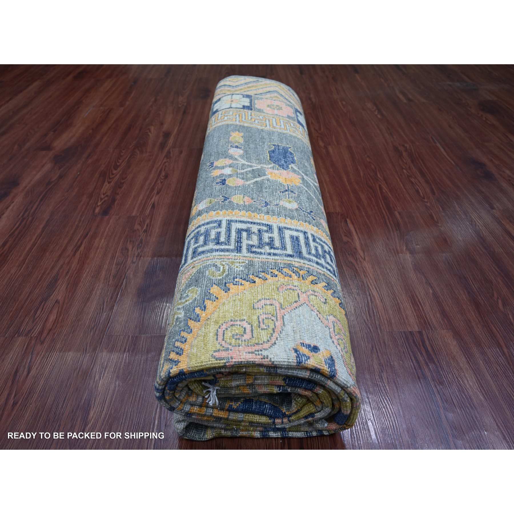 Oushak-And-Peshawar-Hand-Knotted-Rug-106975