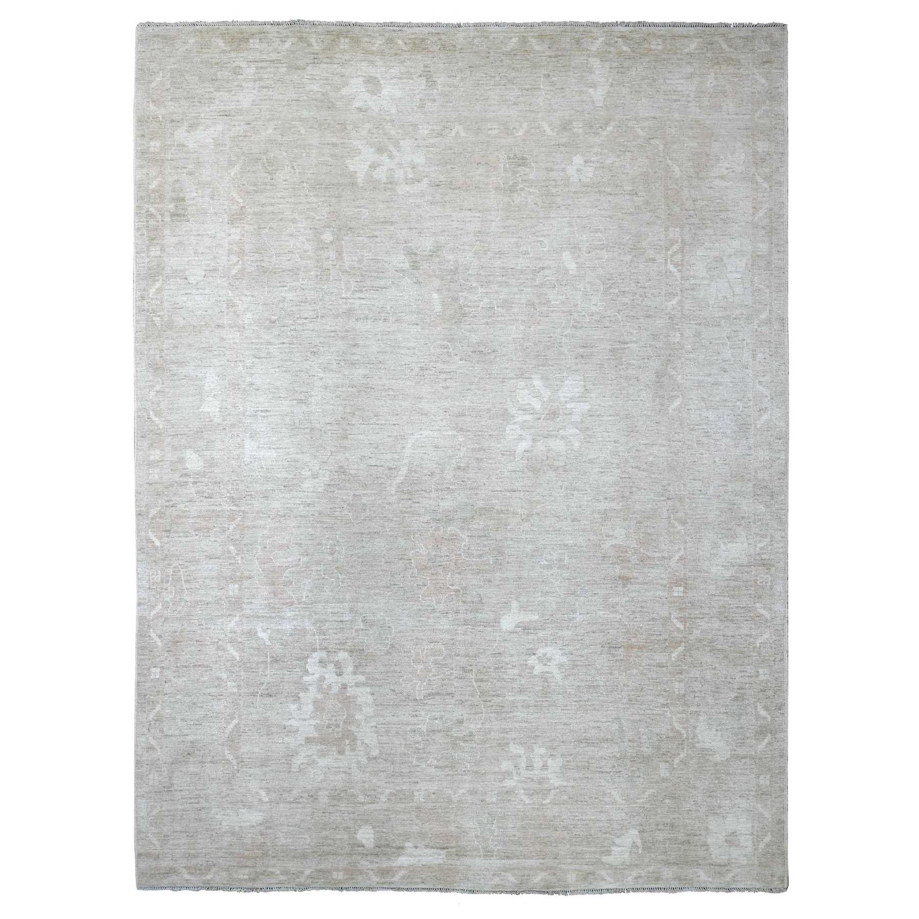 Oushak-And-Peshawar-Hand-Knotted-Rug-106980