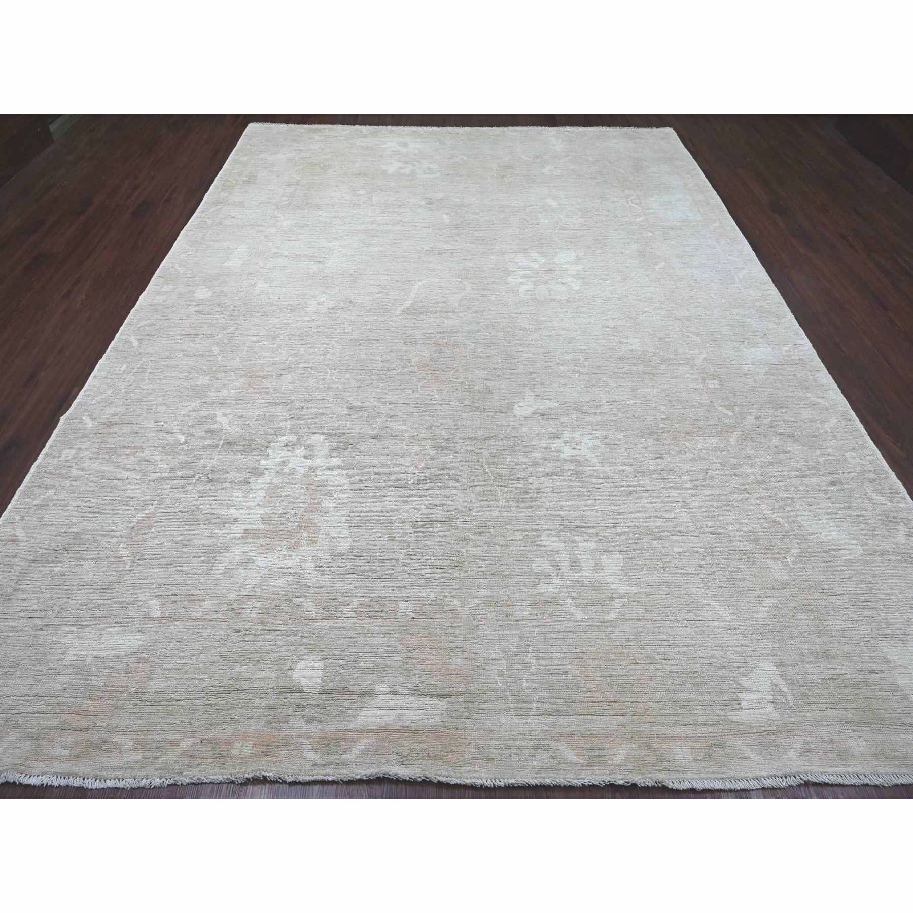 Oushak-And-Peshawar-Hand-Knotted-Rug-106980