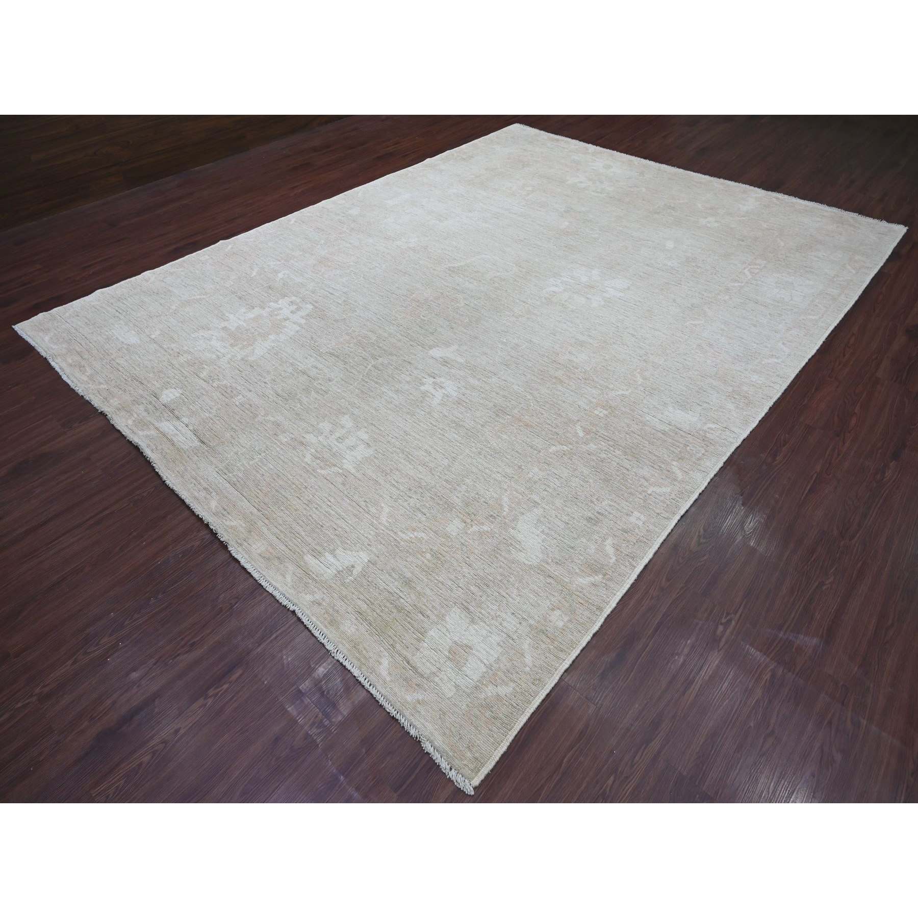 Oushak-And-Peshawar-Hand-Knotted-Rug-106980
