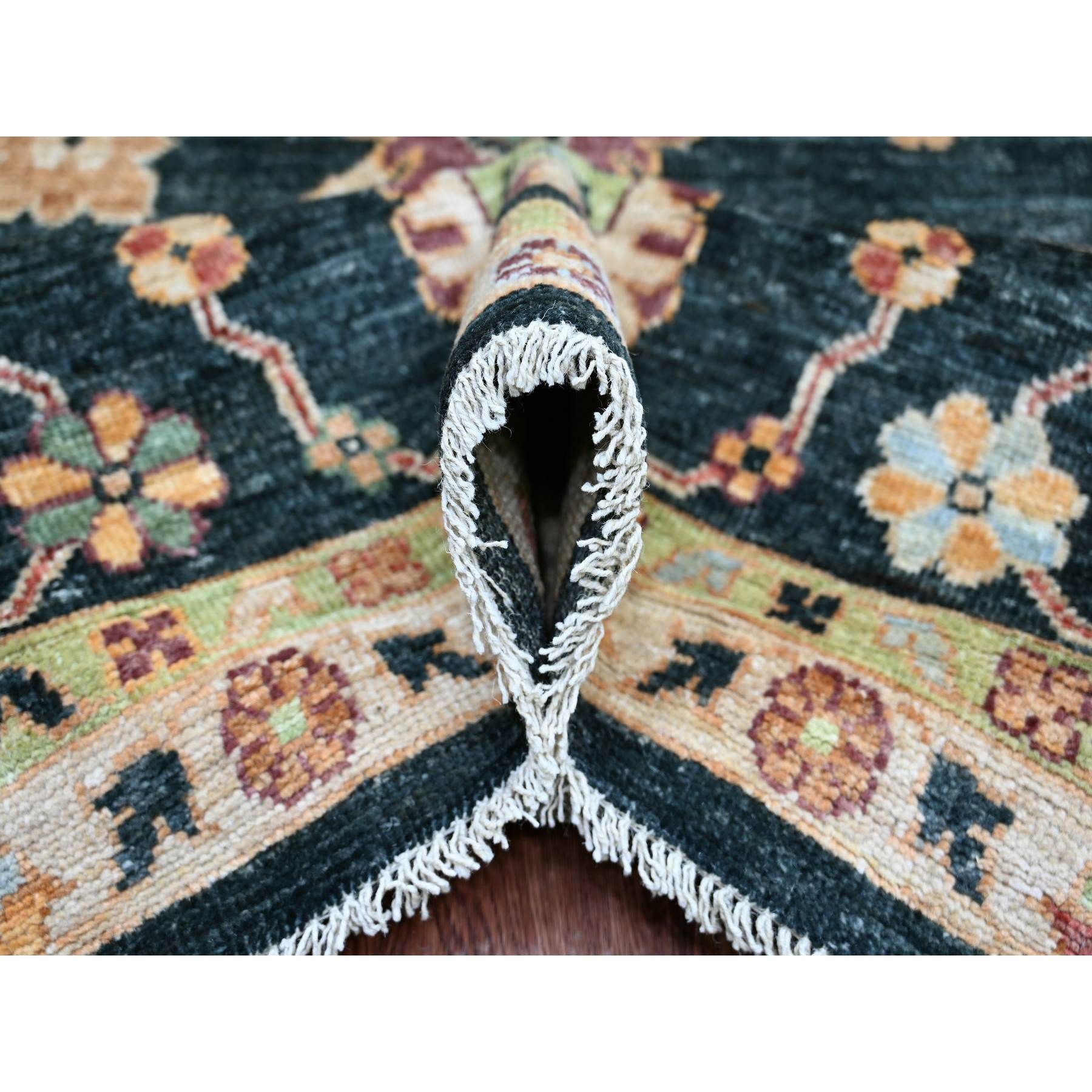 Oushak-And-Peshawar-Hand-Knotted-Rug-106990