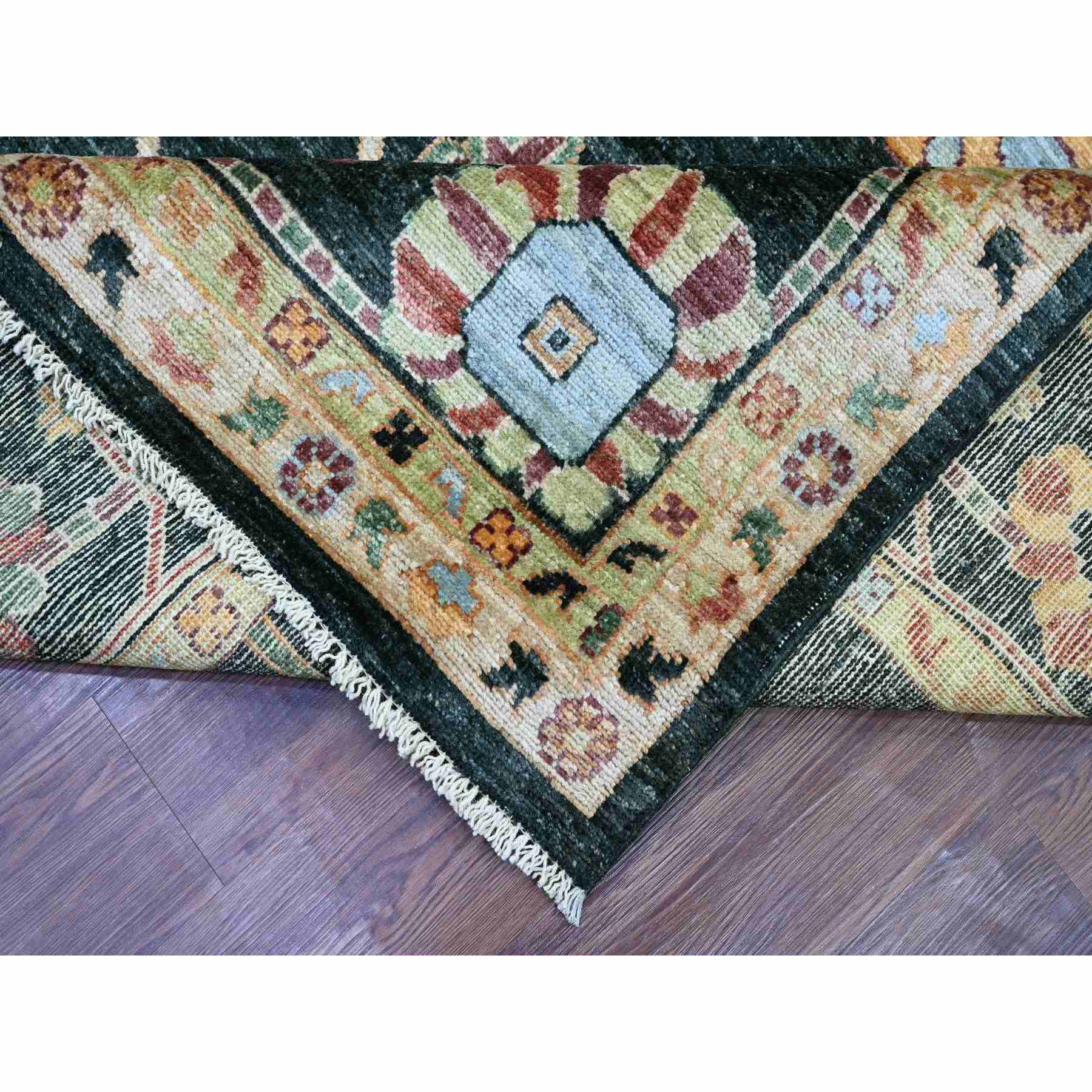 Oushak-And-Peshawar-Hand-Knotted-Rug-106990