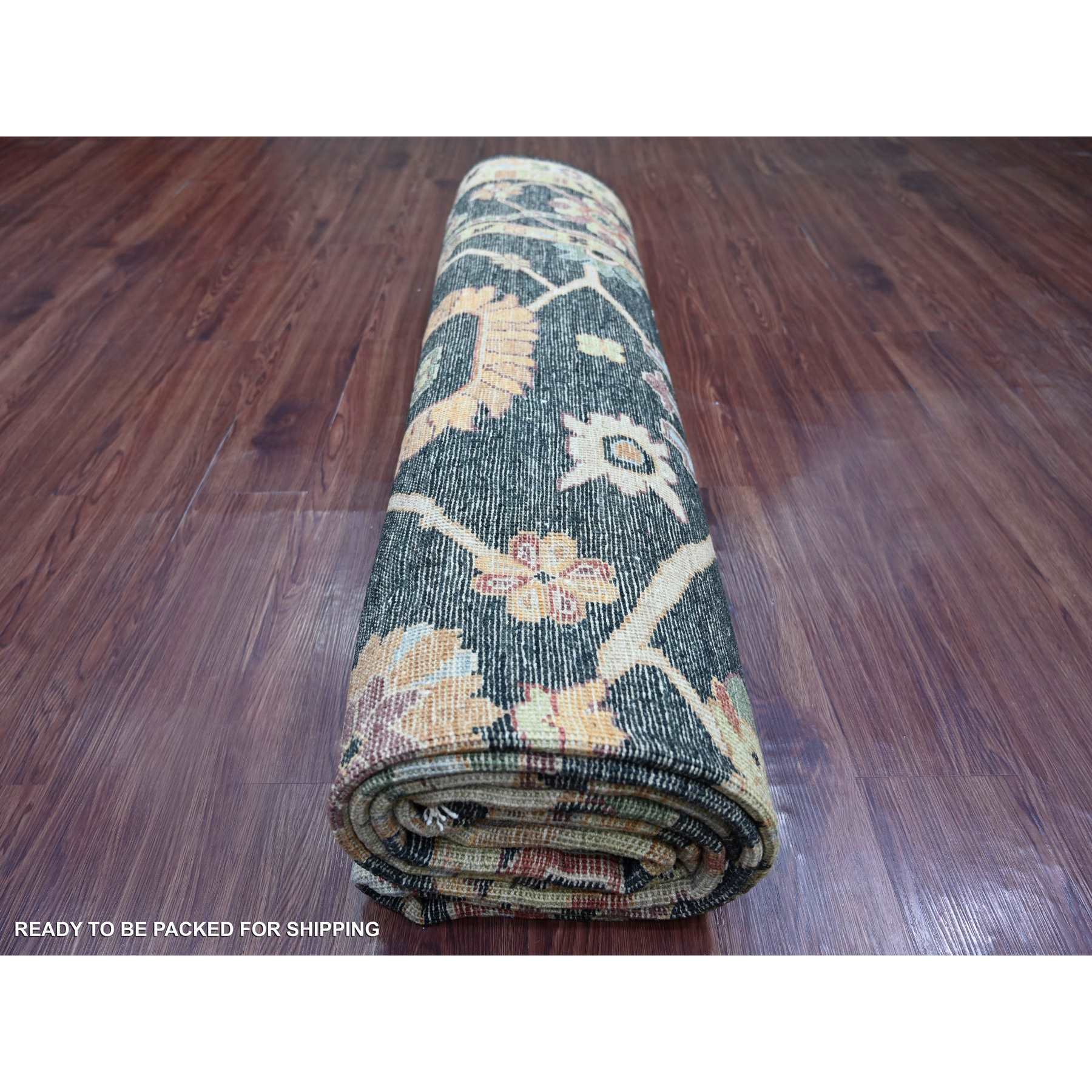 Oushak-And-Peshawar-Hand-Knotted-Rug-106990