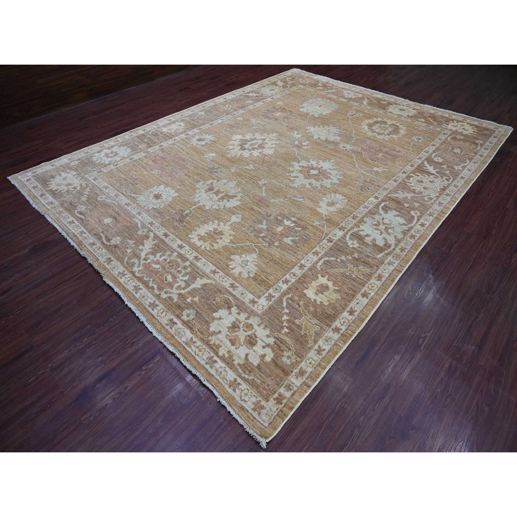 Oushak-And-Peshawar-Hand-Knotted-Rug-107025