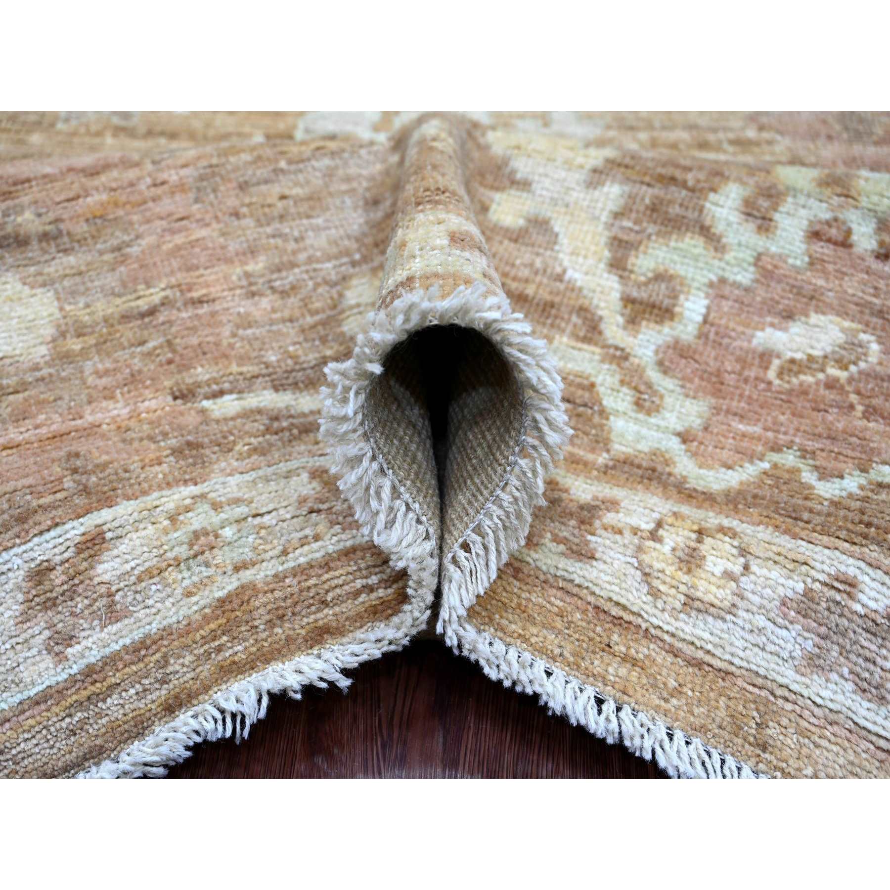 Oushak-And-Peshawar-Hand-Knotted-Rug-107025