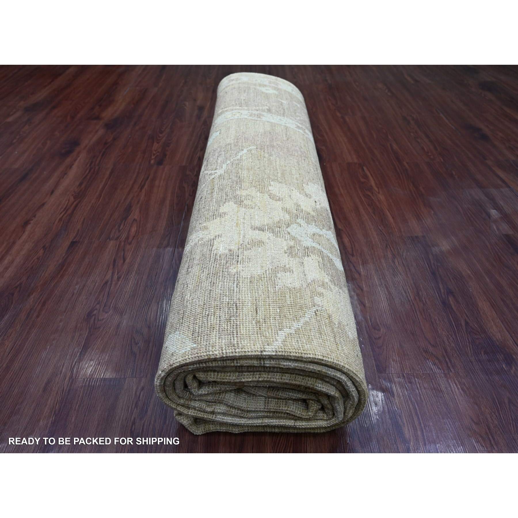 Oushak-And-Peshawar-Hand-Knotted-Rug-107025