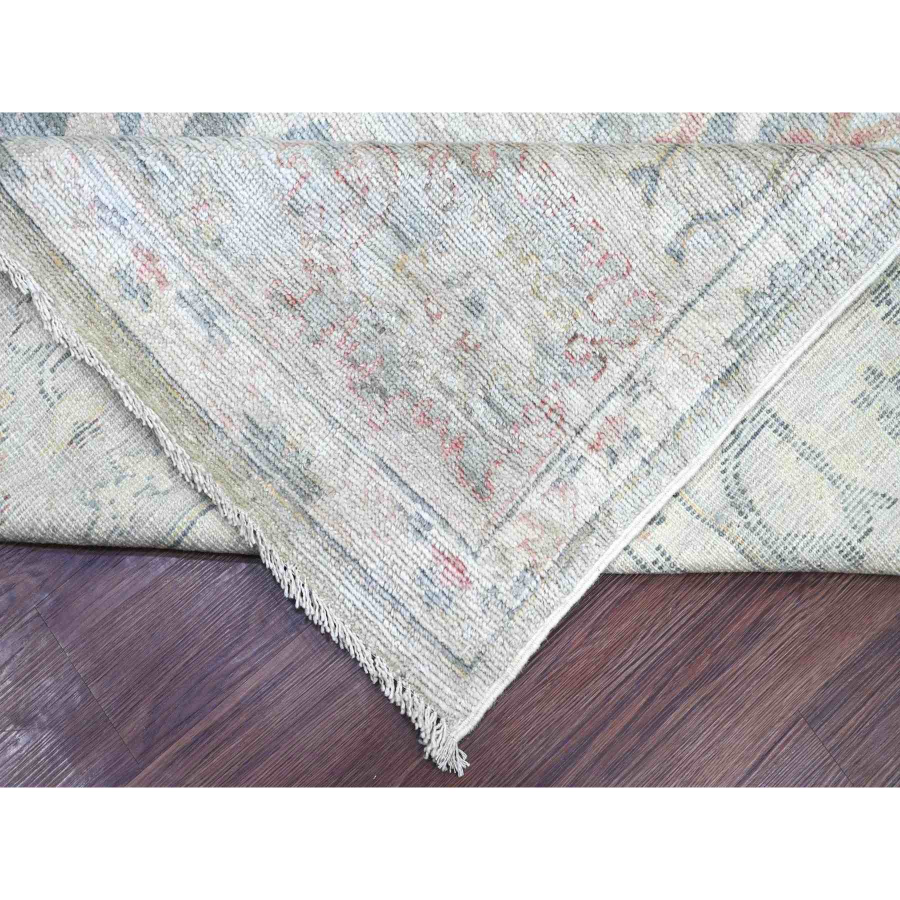 Oushak-And-Peshawar-Hand-Knotted-Rug-107030