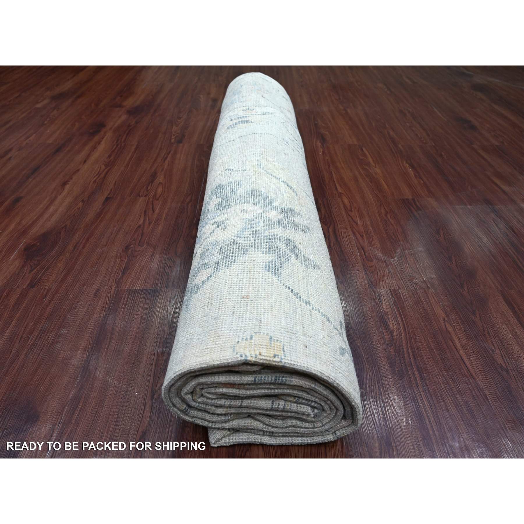 Oushak-And-Peshawar-Hand-Knotted-Rug-107030