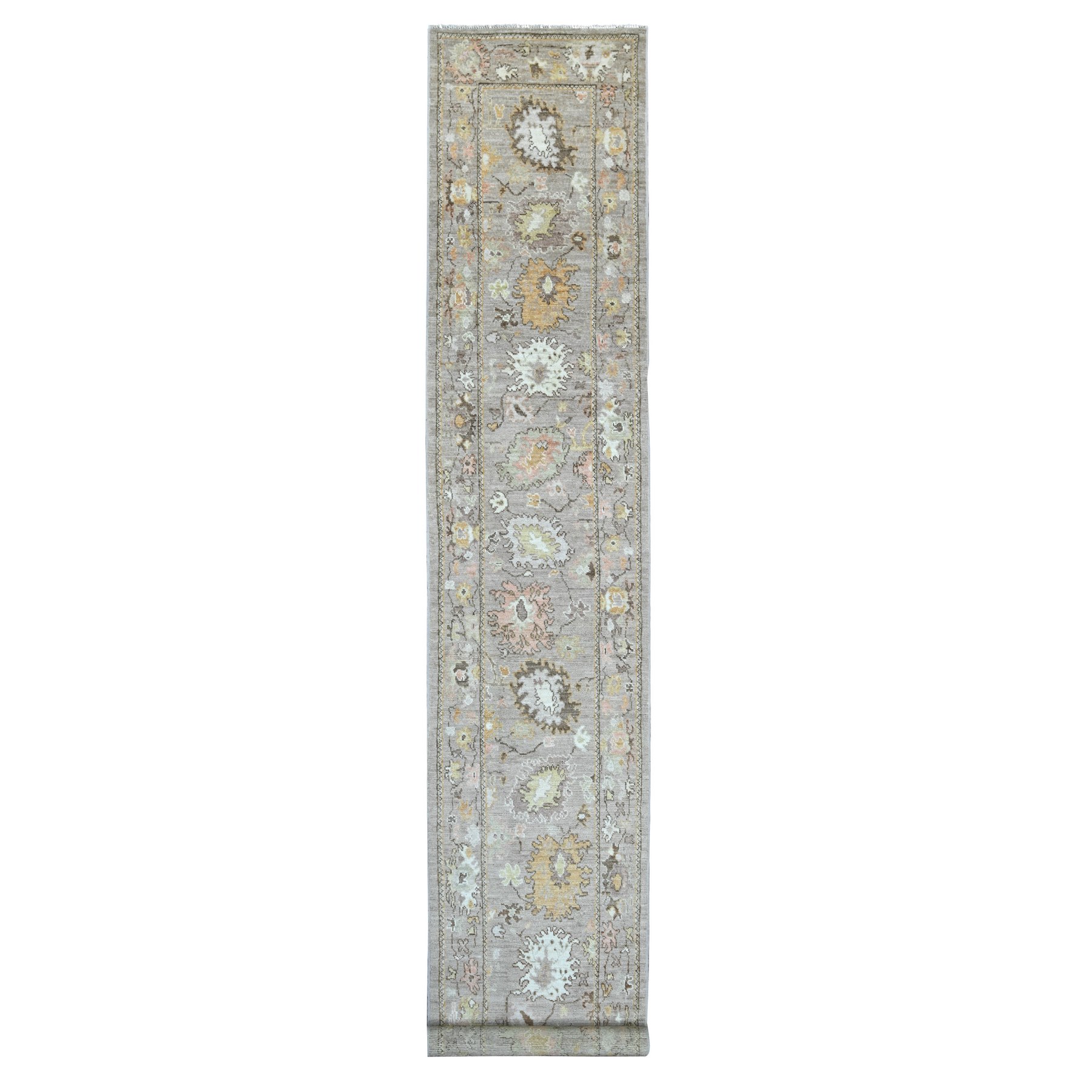 Oushak-And-Peshawar-Hand-Knotted-Rug-107205