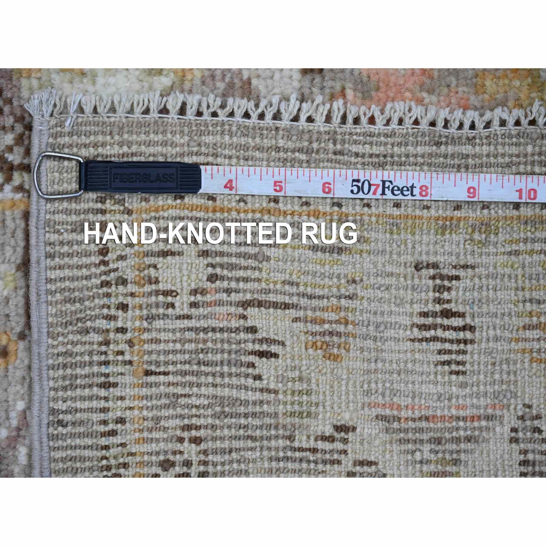 Oushak-And-Peshawar-Hand-Knotted-Rug-107205