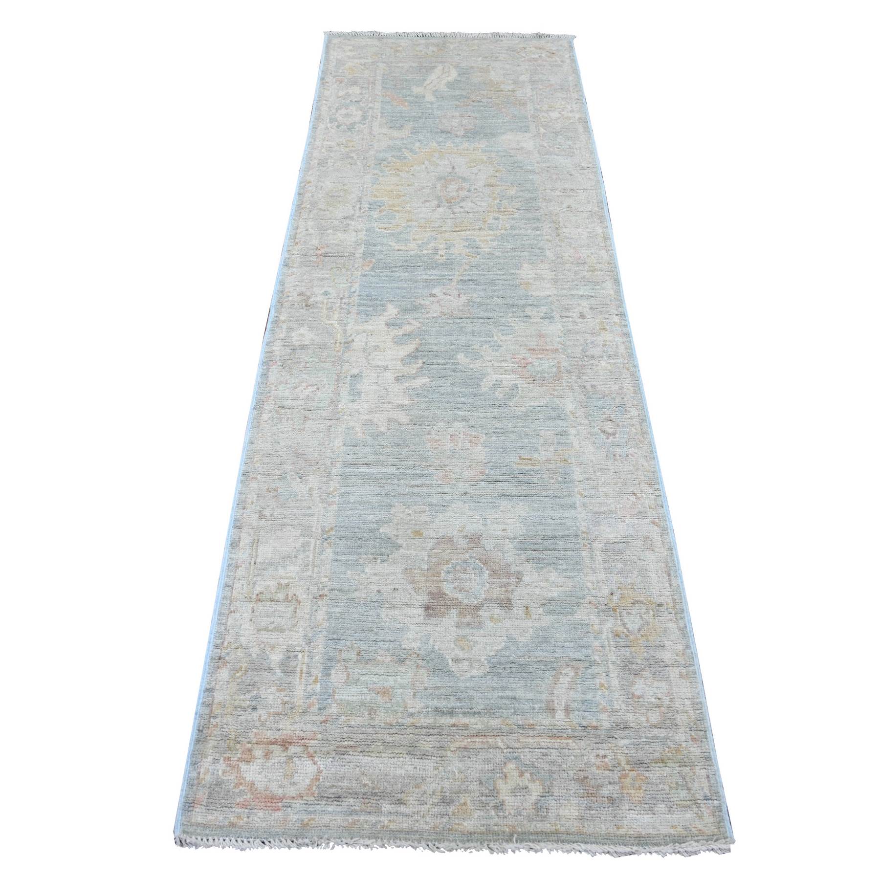 Oushak-And-Peshawar-Hand-Knotted-Rug-107225