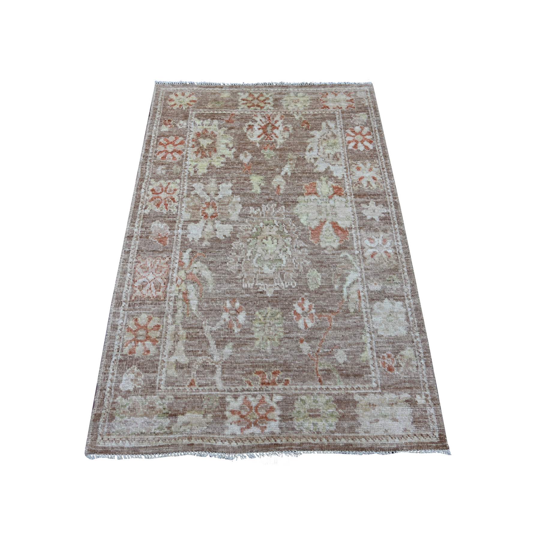 Oushak-And-Peshawar-Hand-Knotted-Rug-107230