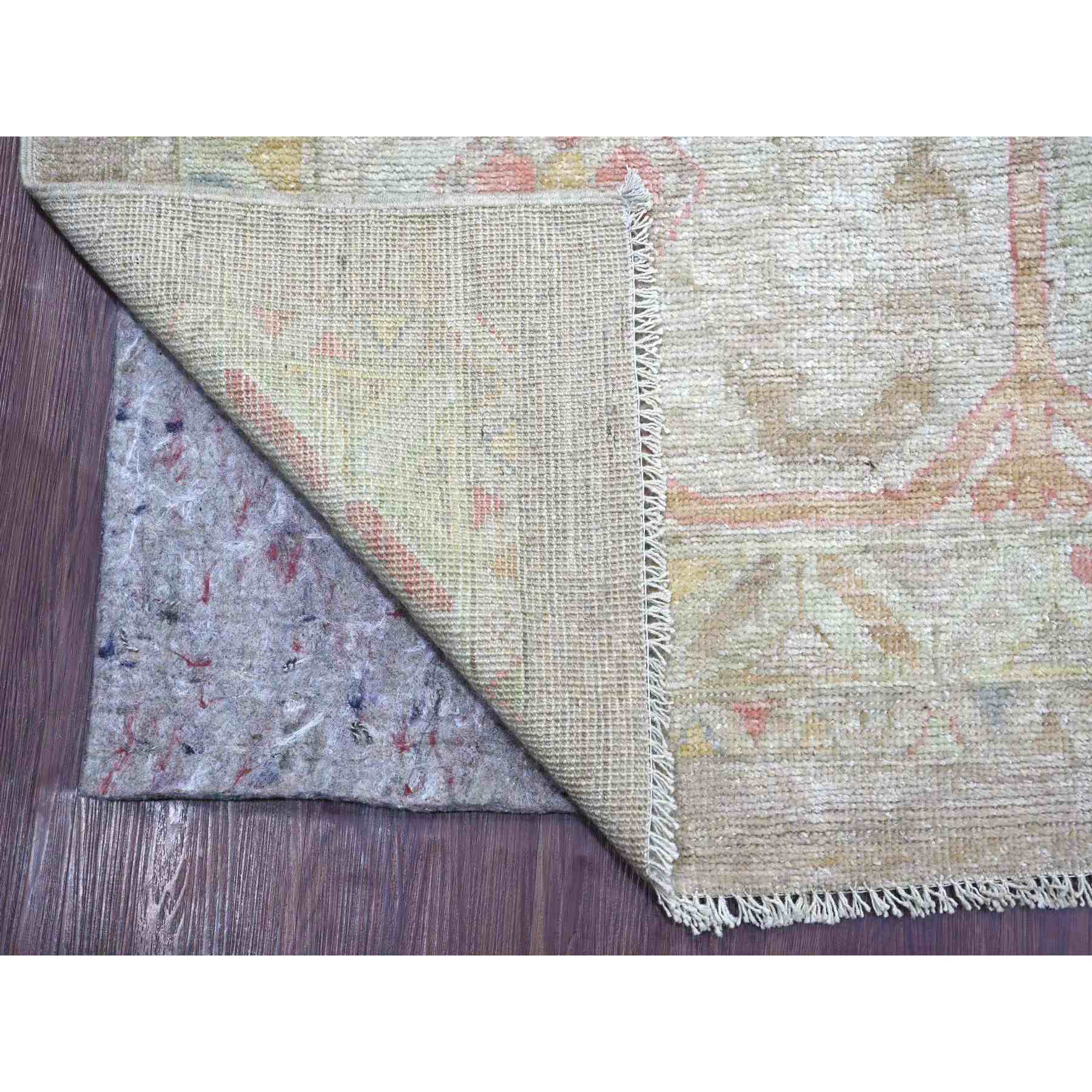 Oushak-And-Peshawar-Hand-Knotted-Rug-107380