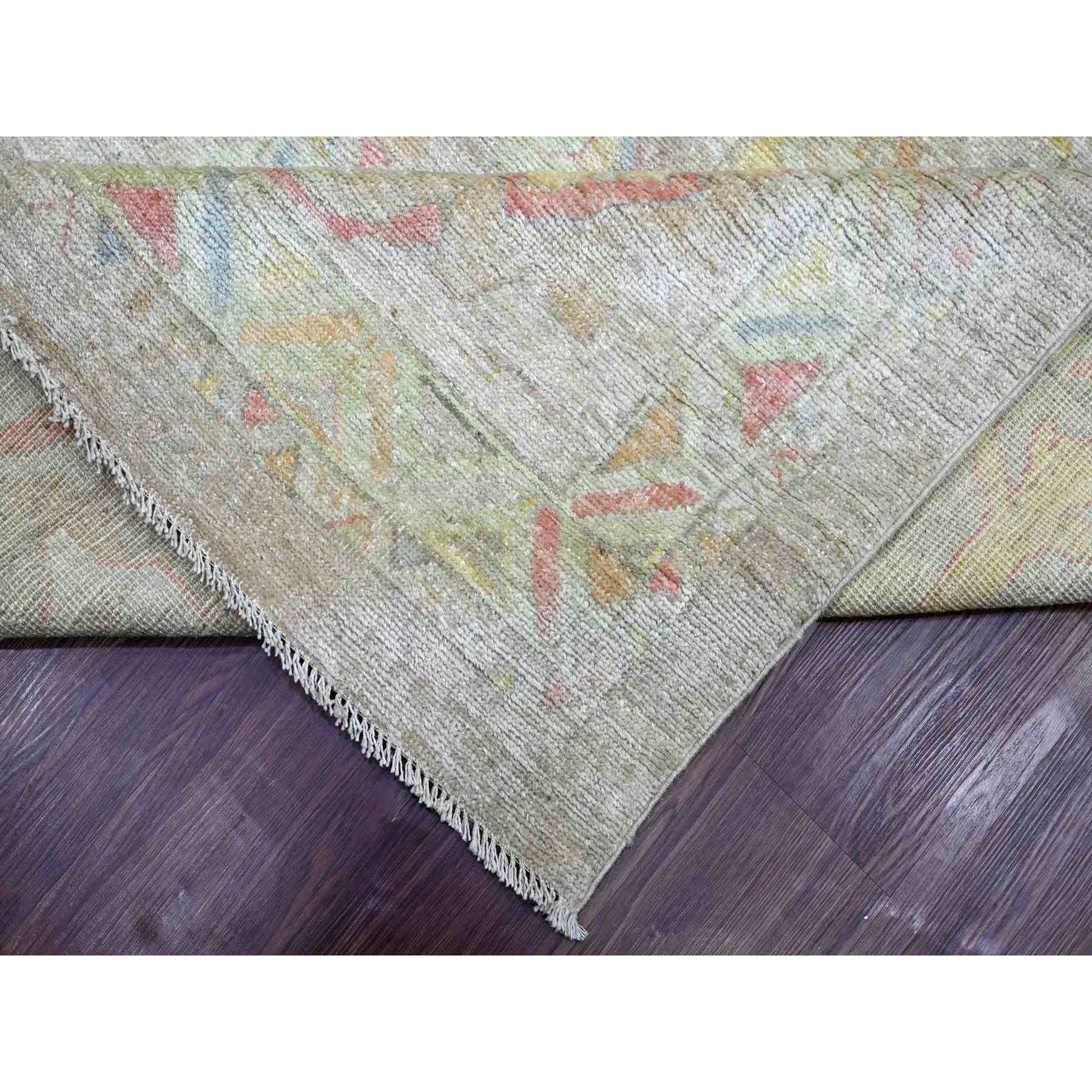 Oushak-And-Peshawar-Hand-Knotted-Rug-107380