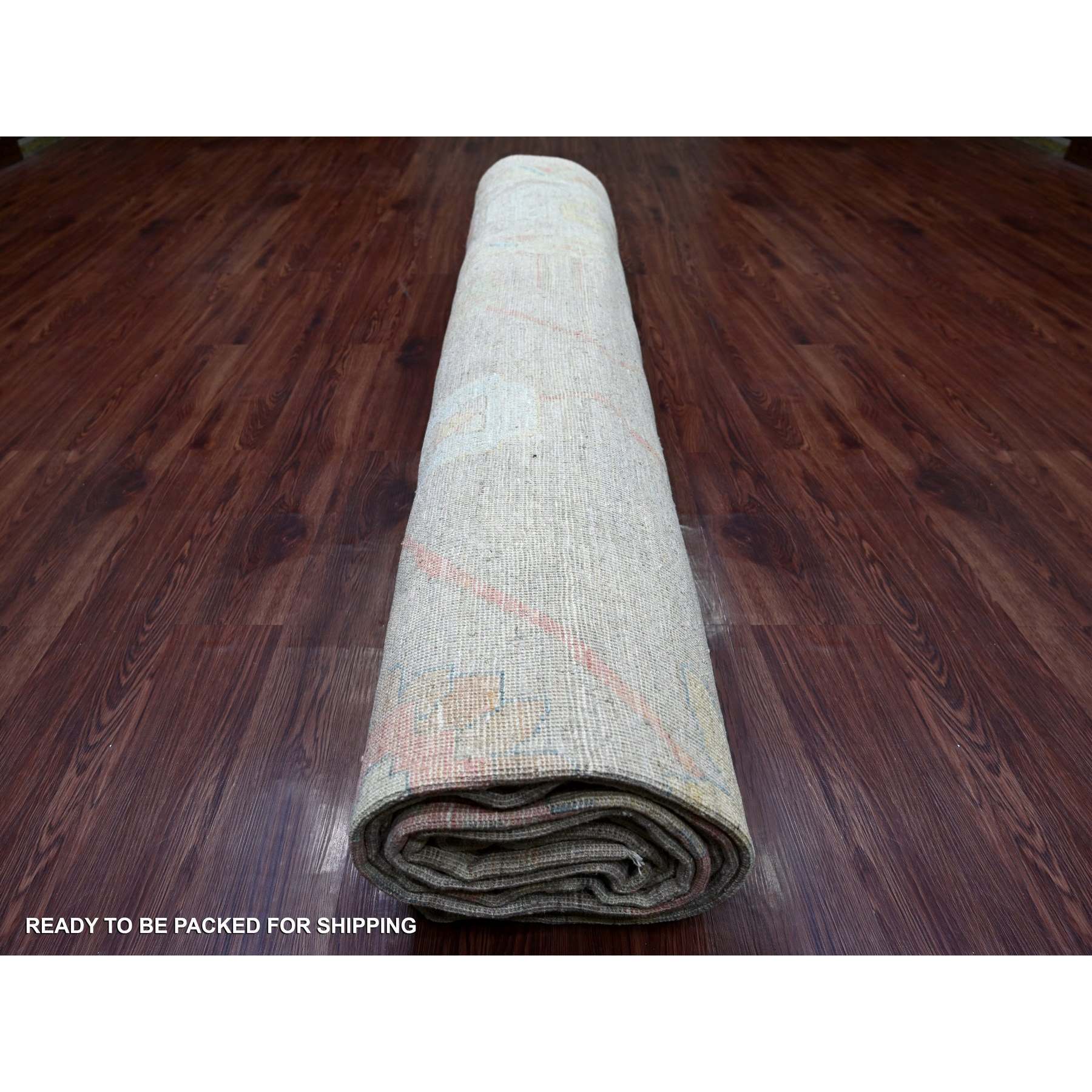 Oushak-And-Peshawar-Hand-Knotted-Rug-107380