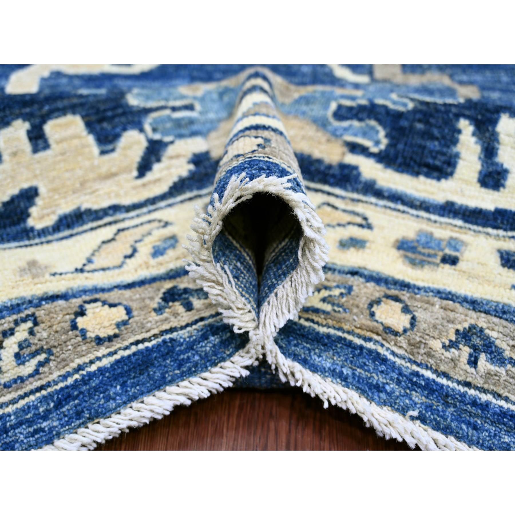 Oushak-And-Peshawar-Hand-Knotted-Rug-107385