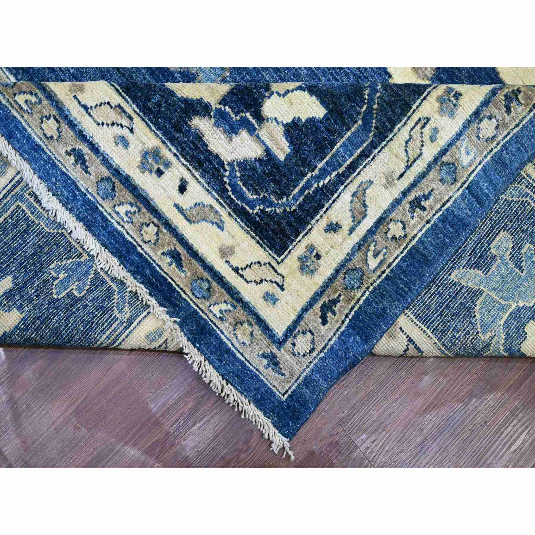 Oushak-And-Peshawar-Hand-Knotted-Rug-107385