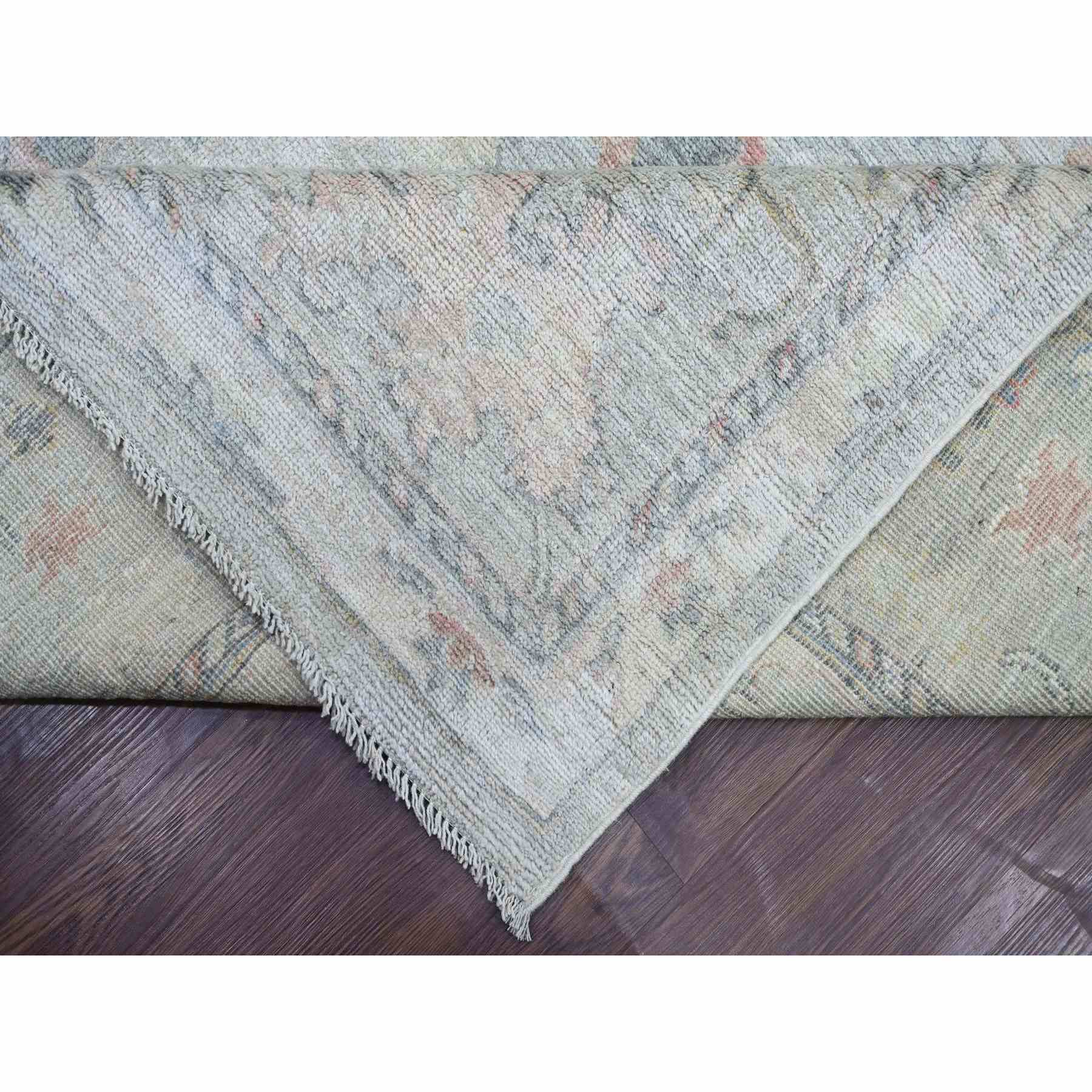 Oushak-And-Peshawar-Hand-Knotted-Rug-107390