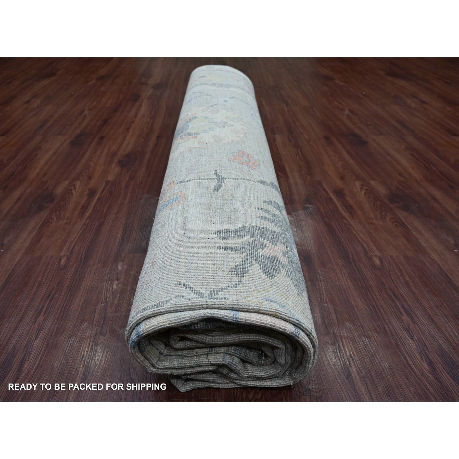 Oushak-And-Peshawar-Hand-Knotted-Rug-107390