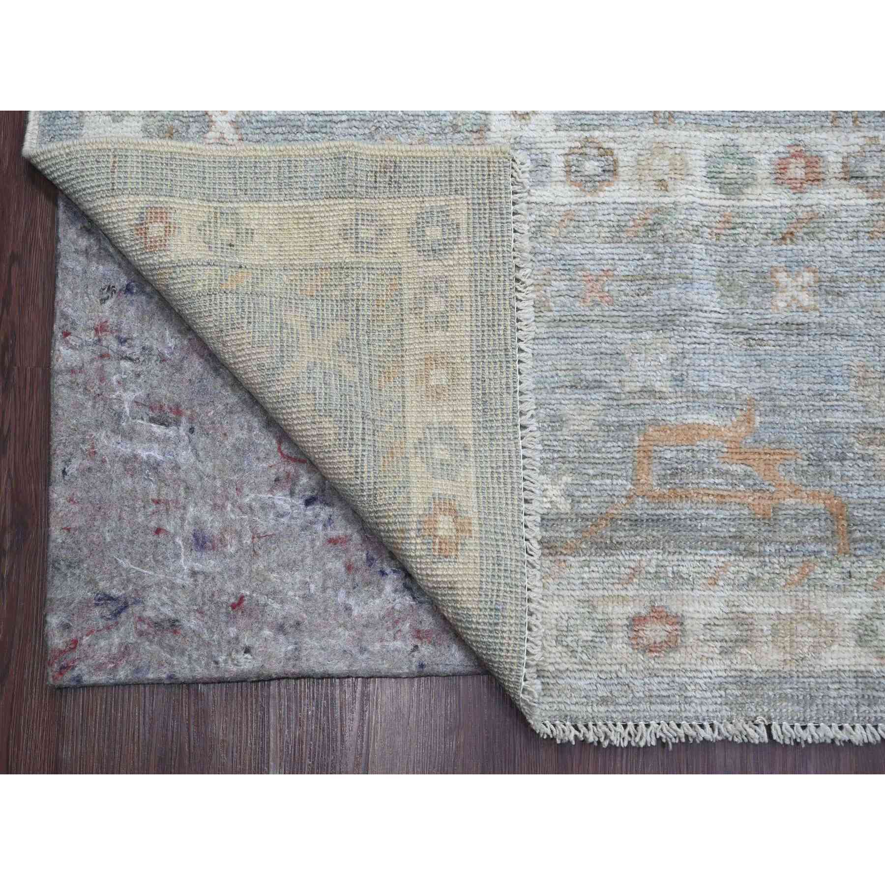 Oushak-And-Peshawar-Hand-Knotted-Rug-107395