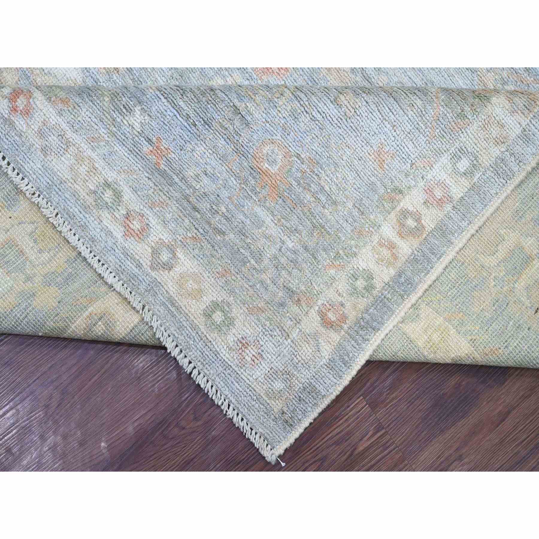 Oushak-And-Peshawar-Hand-Knotted-Rug-107395