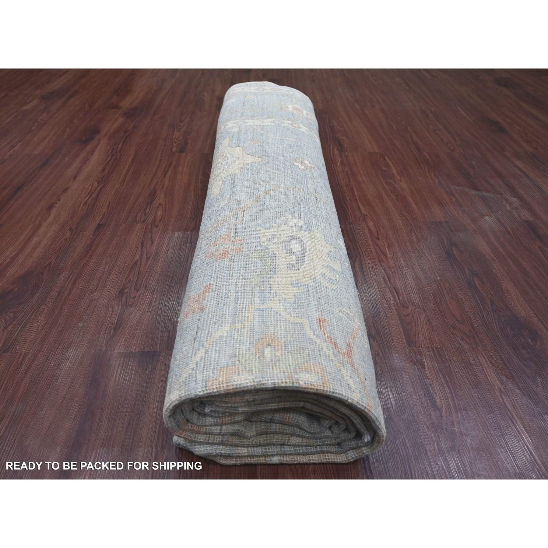 Oushak-And-Peshawar-Hand-Knotted-Rug-107395