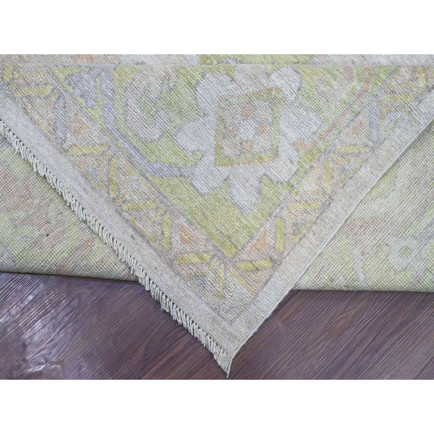 Oushak-And-Peshawar-Hand-Knotted-Rug-107415