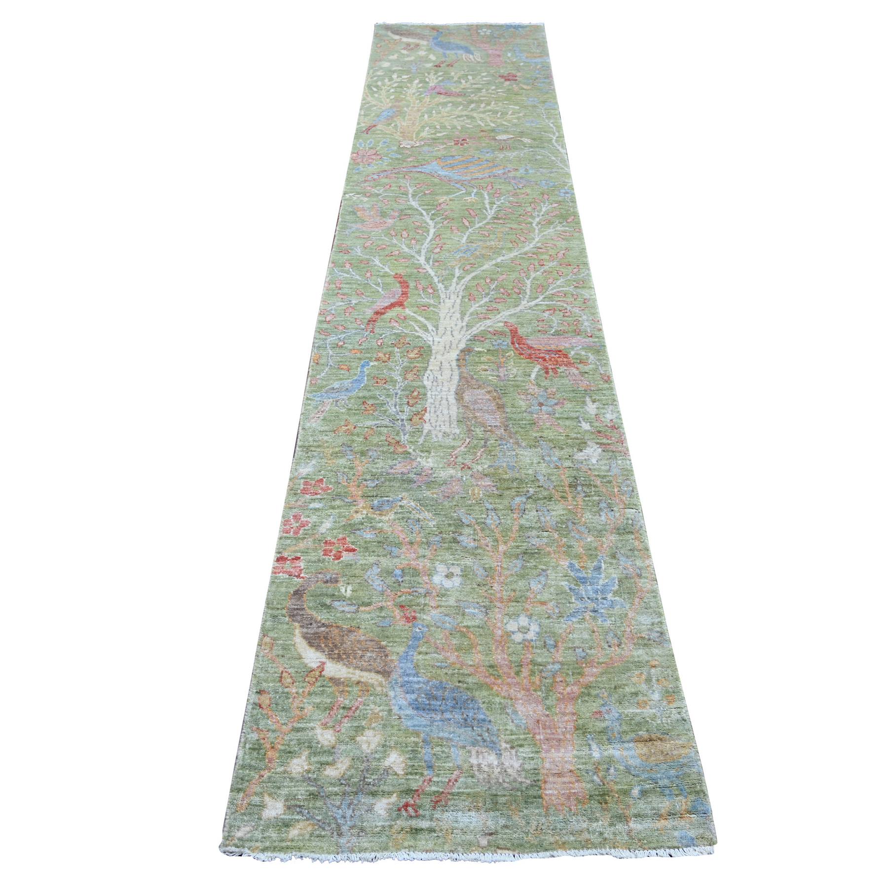 Oushak-And-Peshawar-Hand-Knotted-Rug-107450
